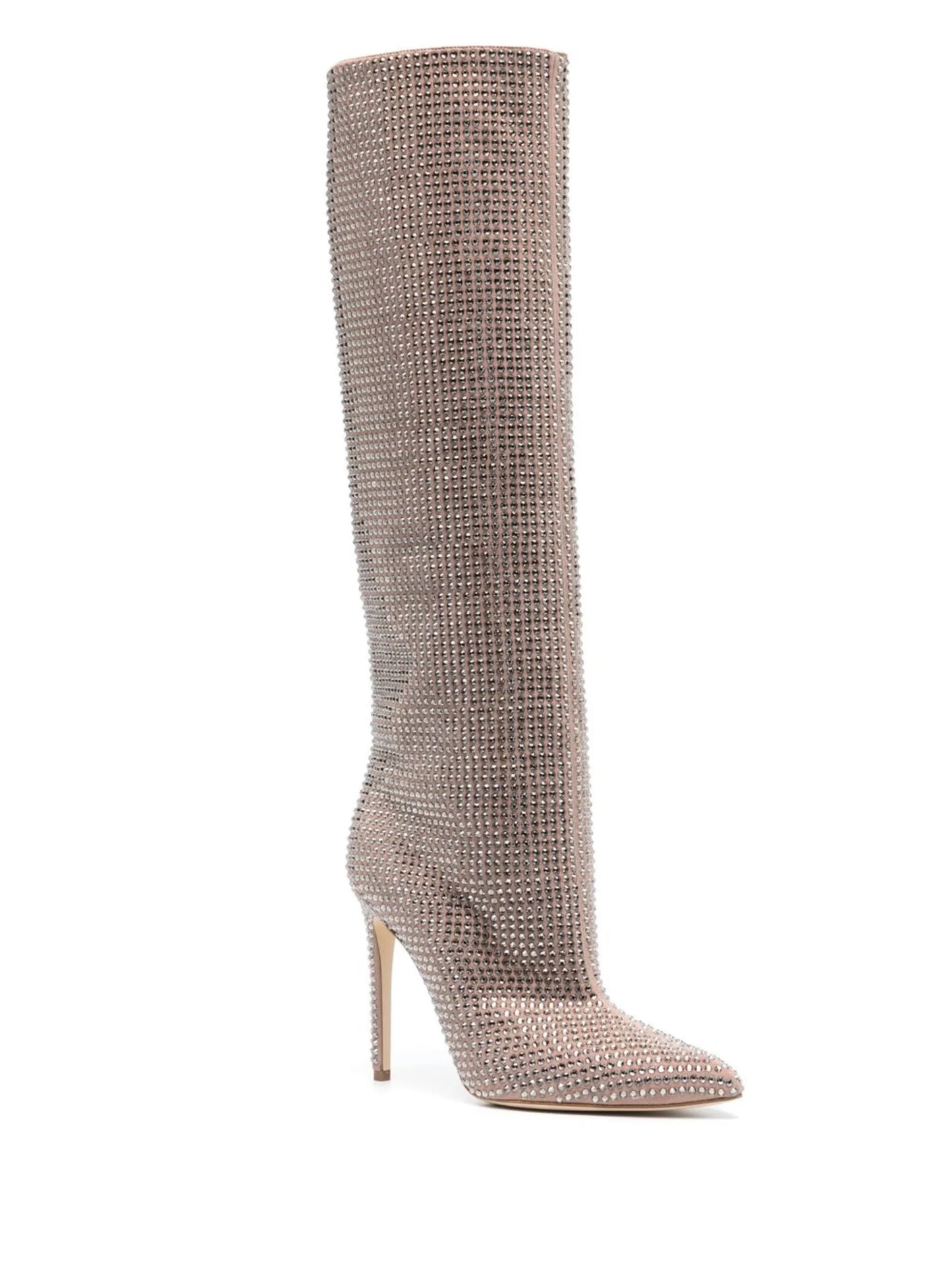 Holly crystal-embellished 105mm boots