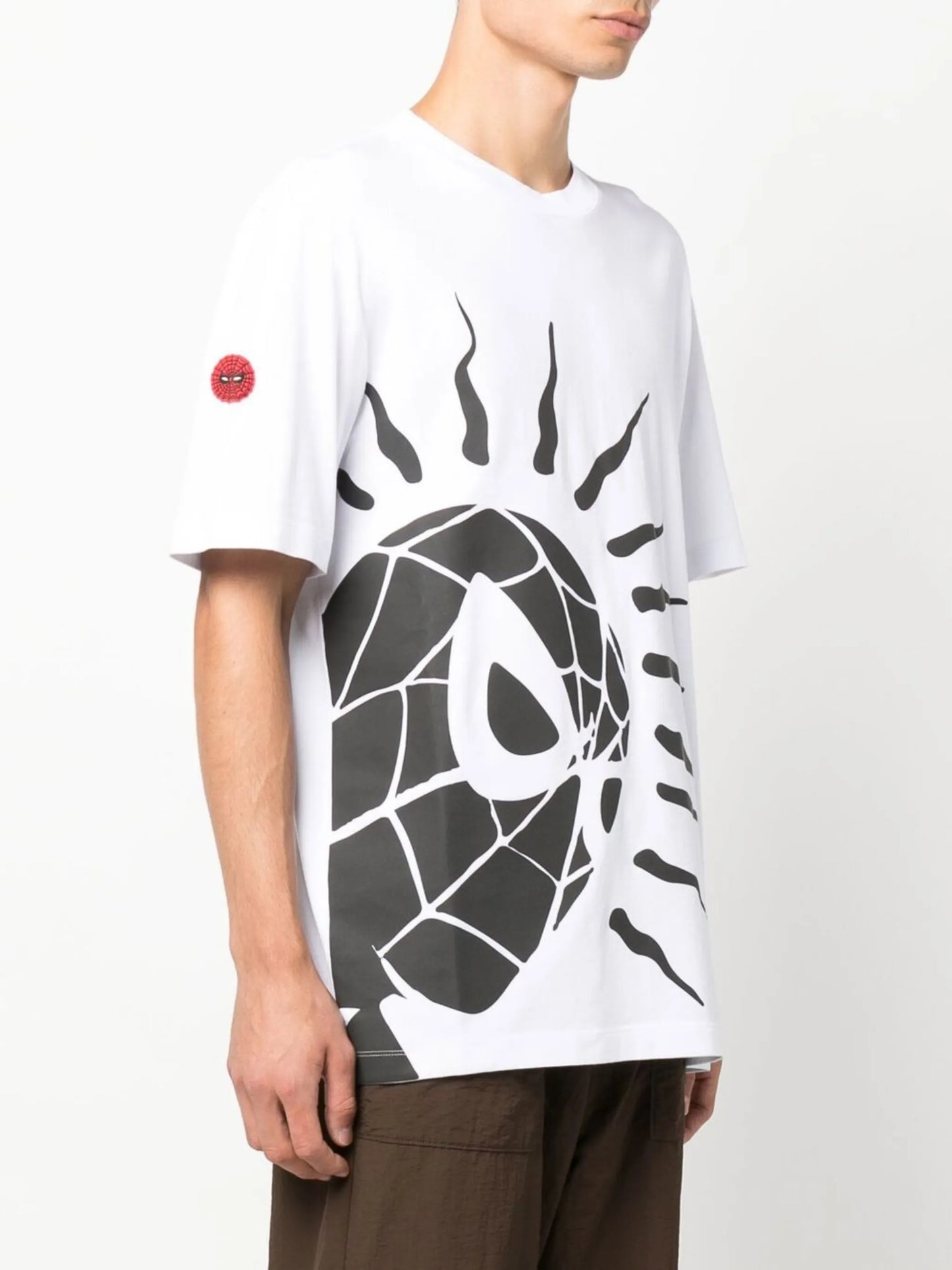 Spider-Man print round-neck T-shirt