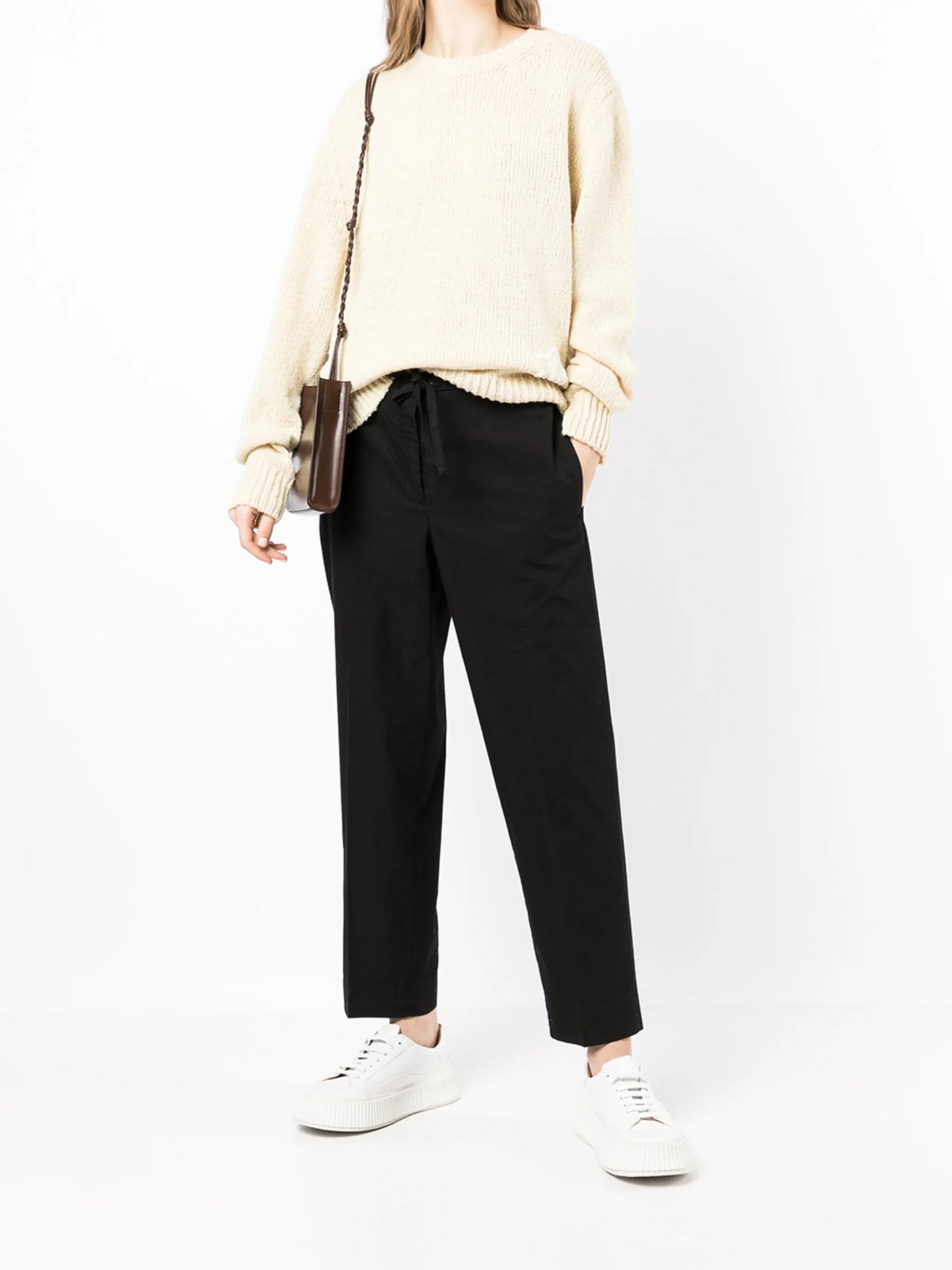 straight-leg cropped pants