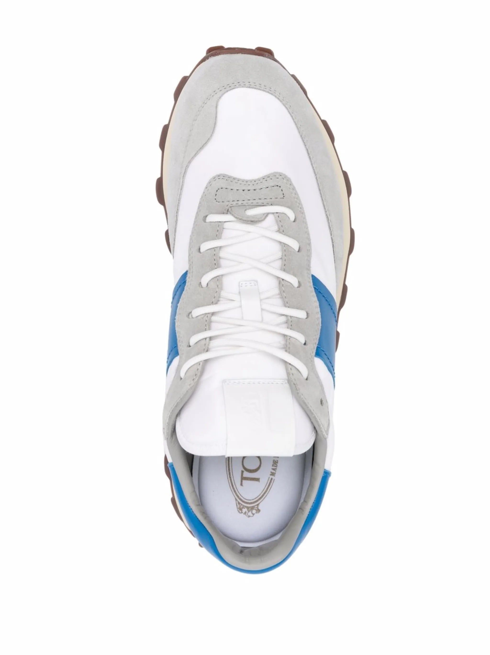 colour-block low-top sneakers