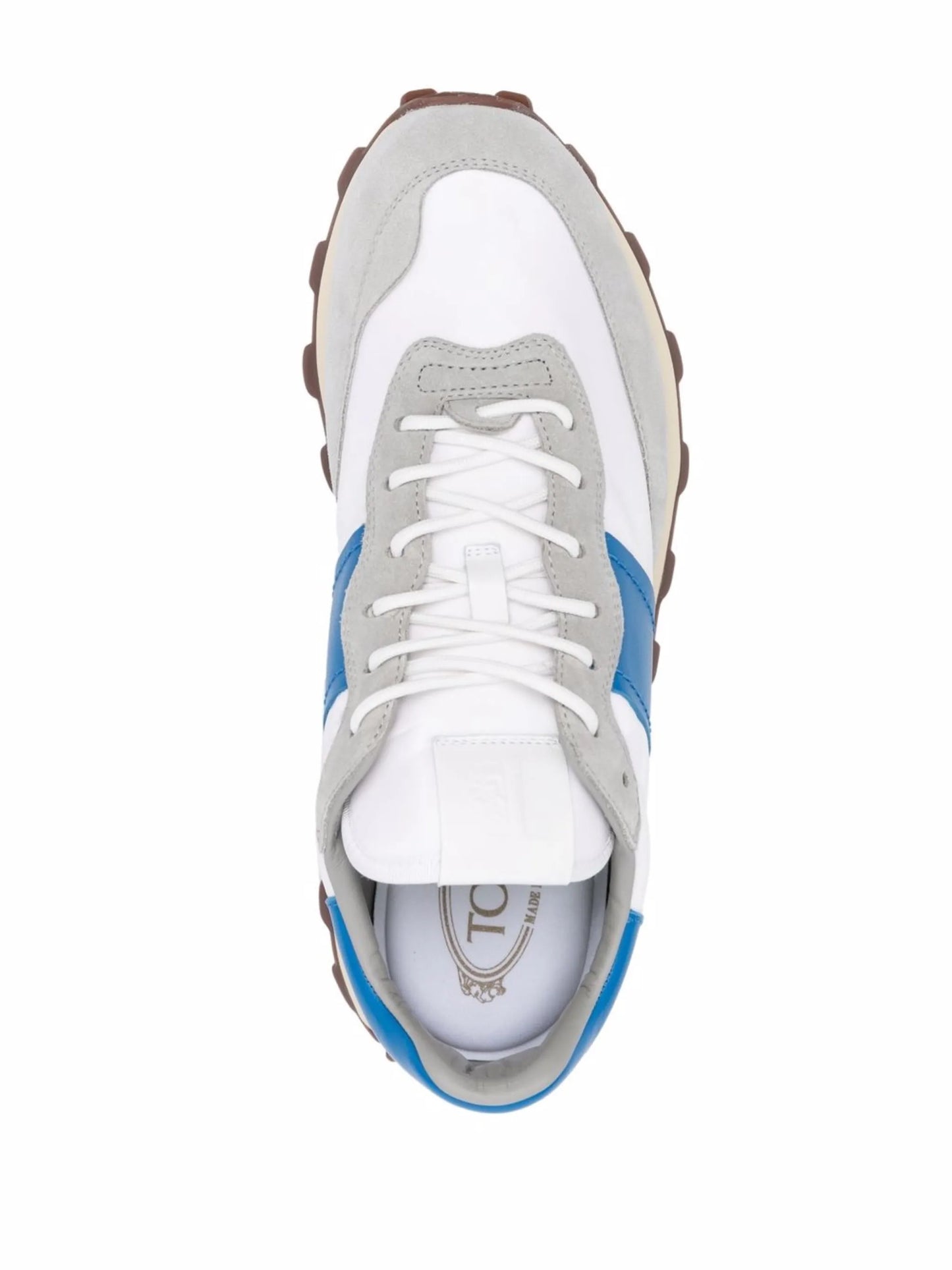 colour-block low-top sneakers