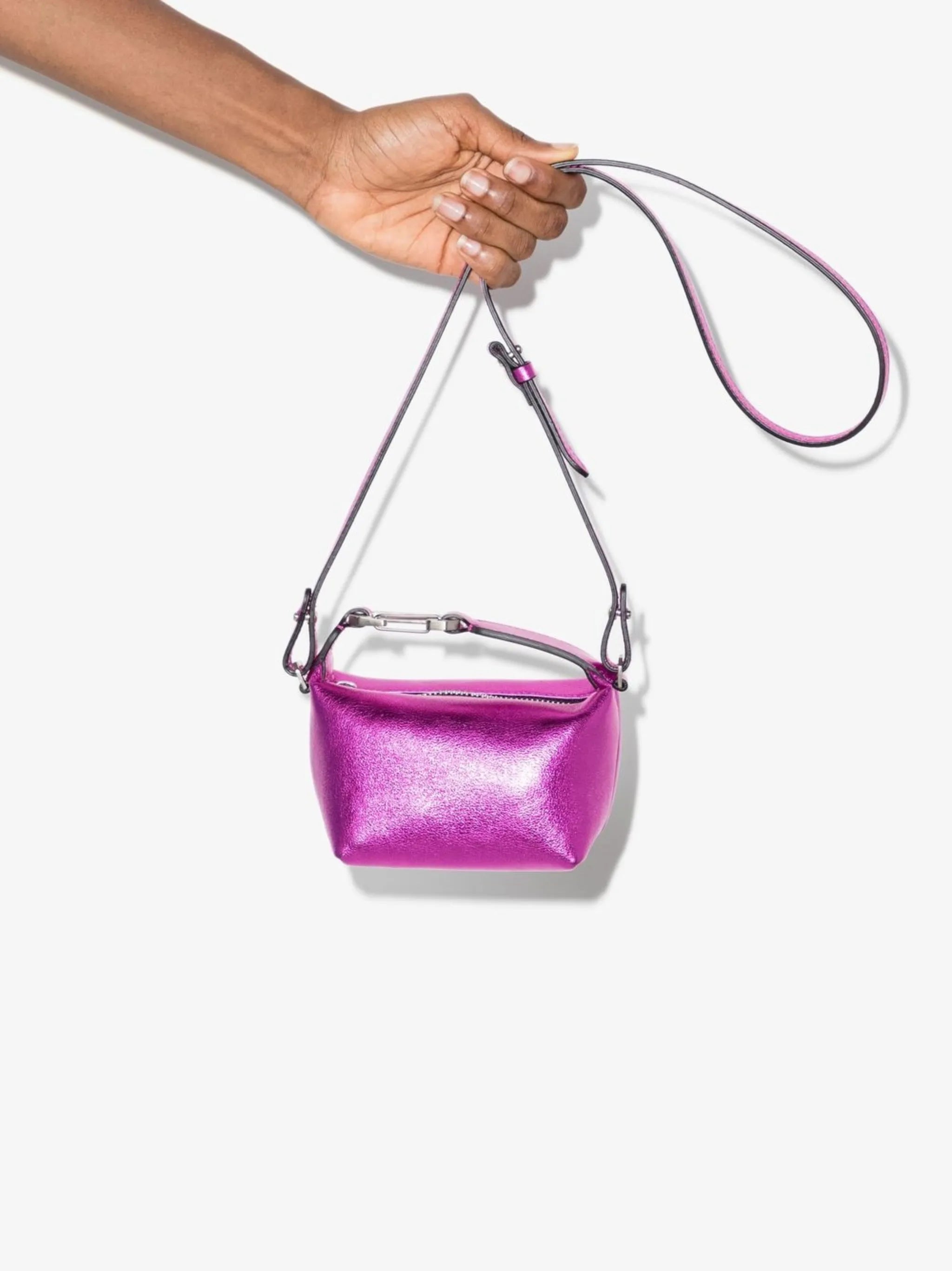 mini Moon leather top handle bag