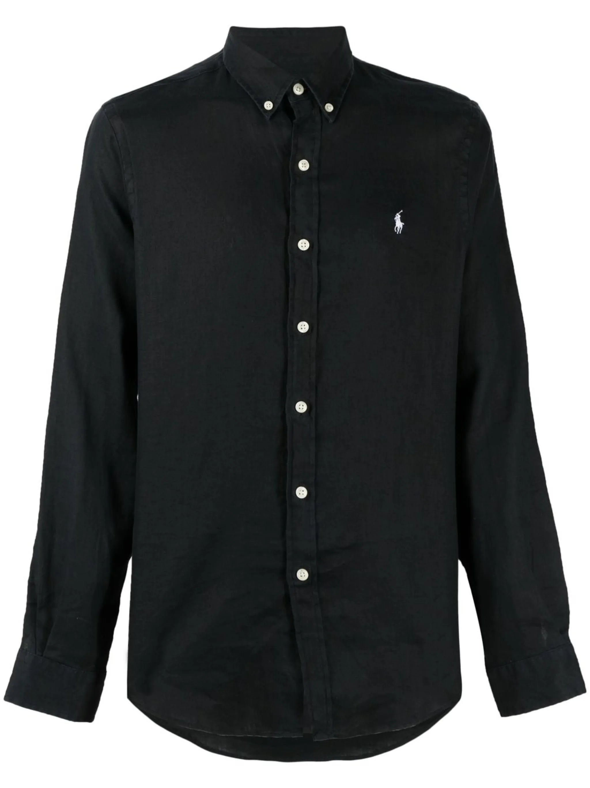 logo button-down shirt