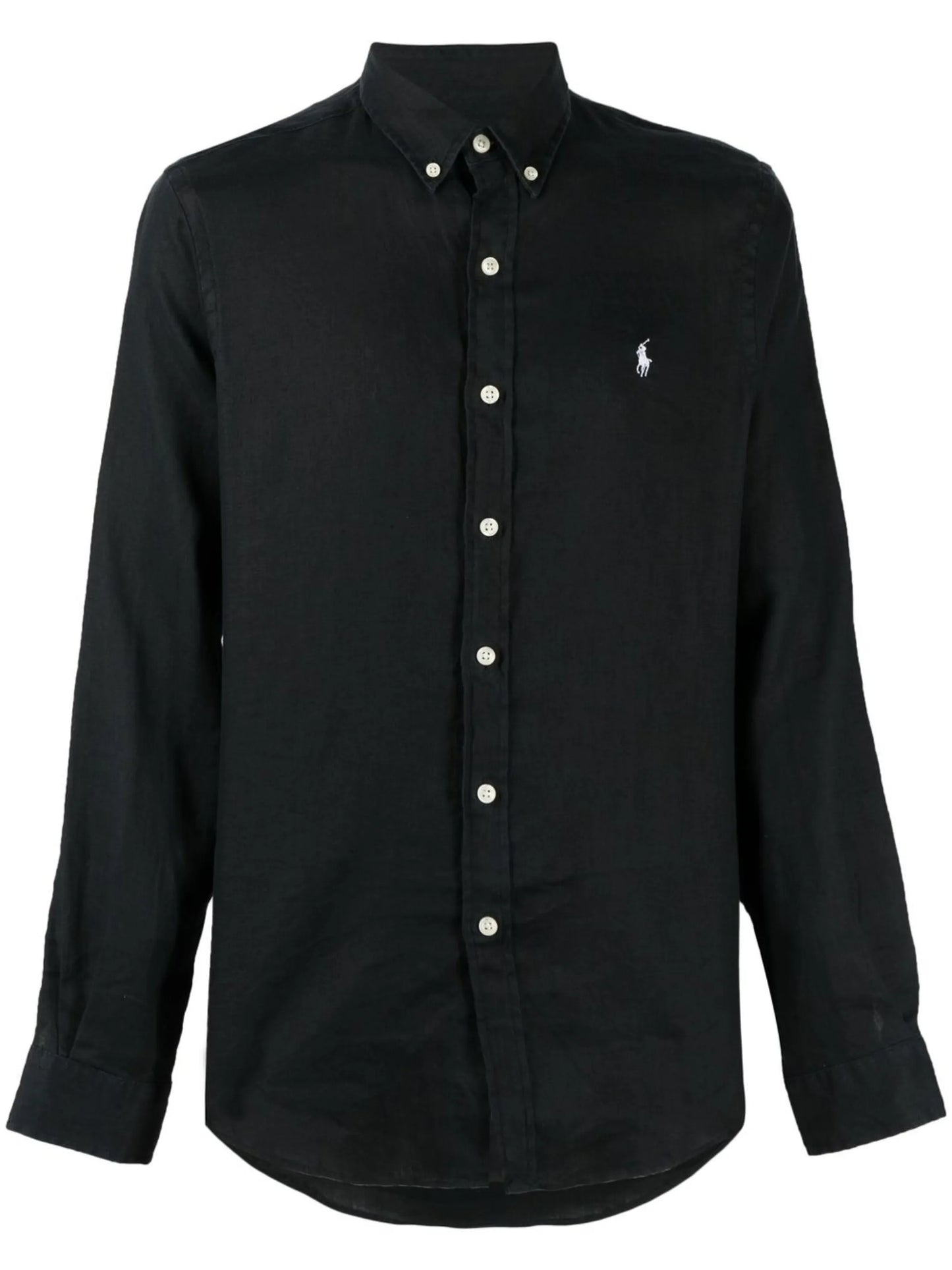 logo button-down shirt