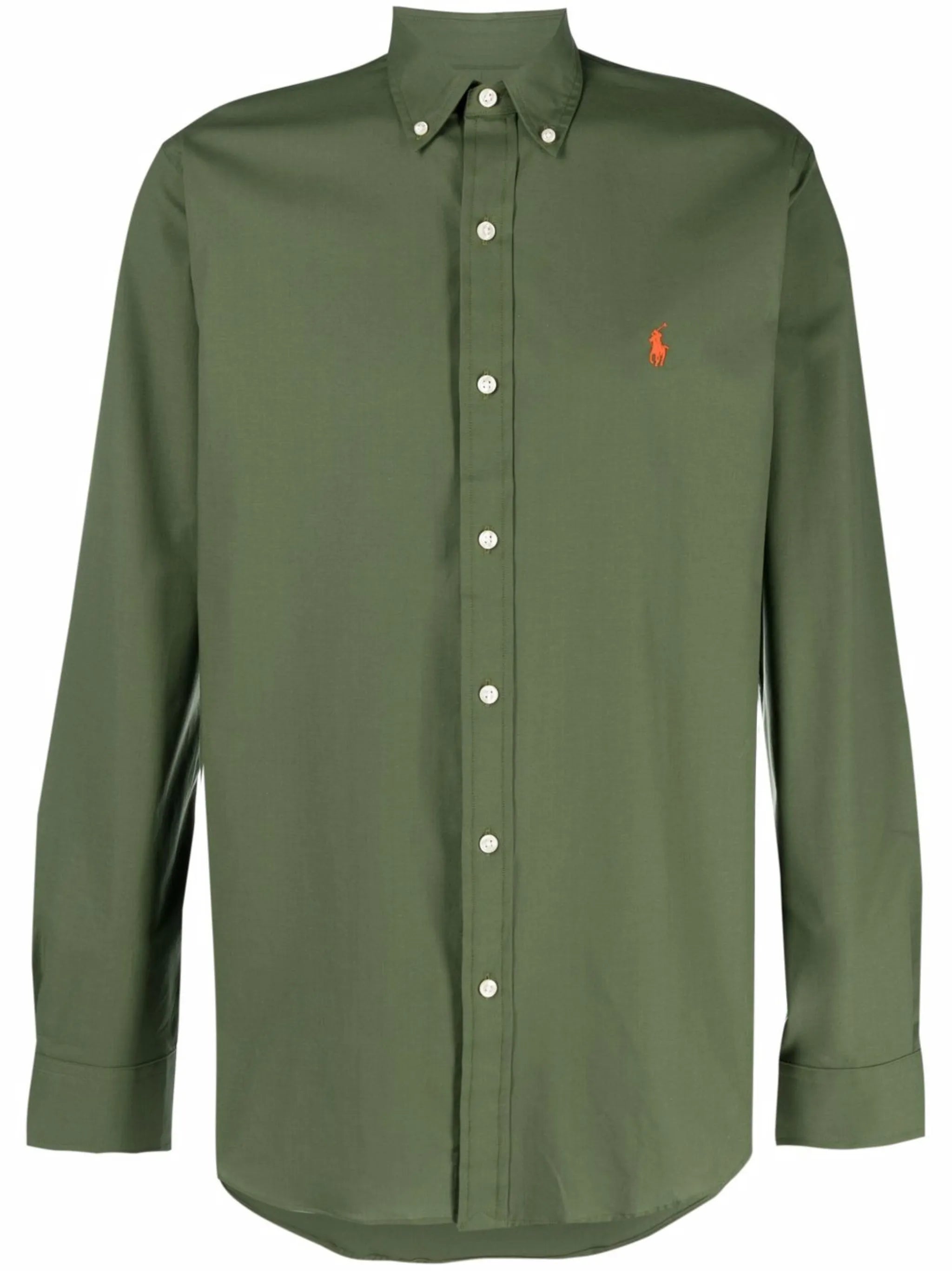 long-sleeve buttoned collar shirt