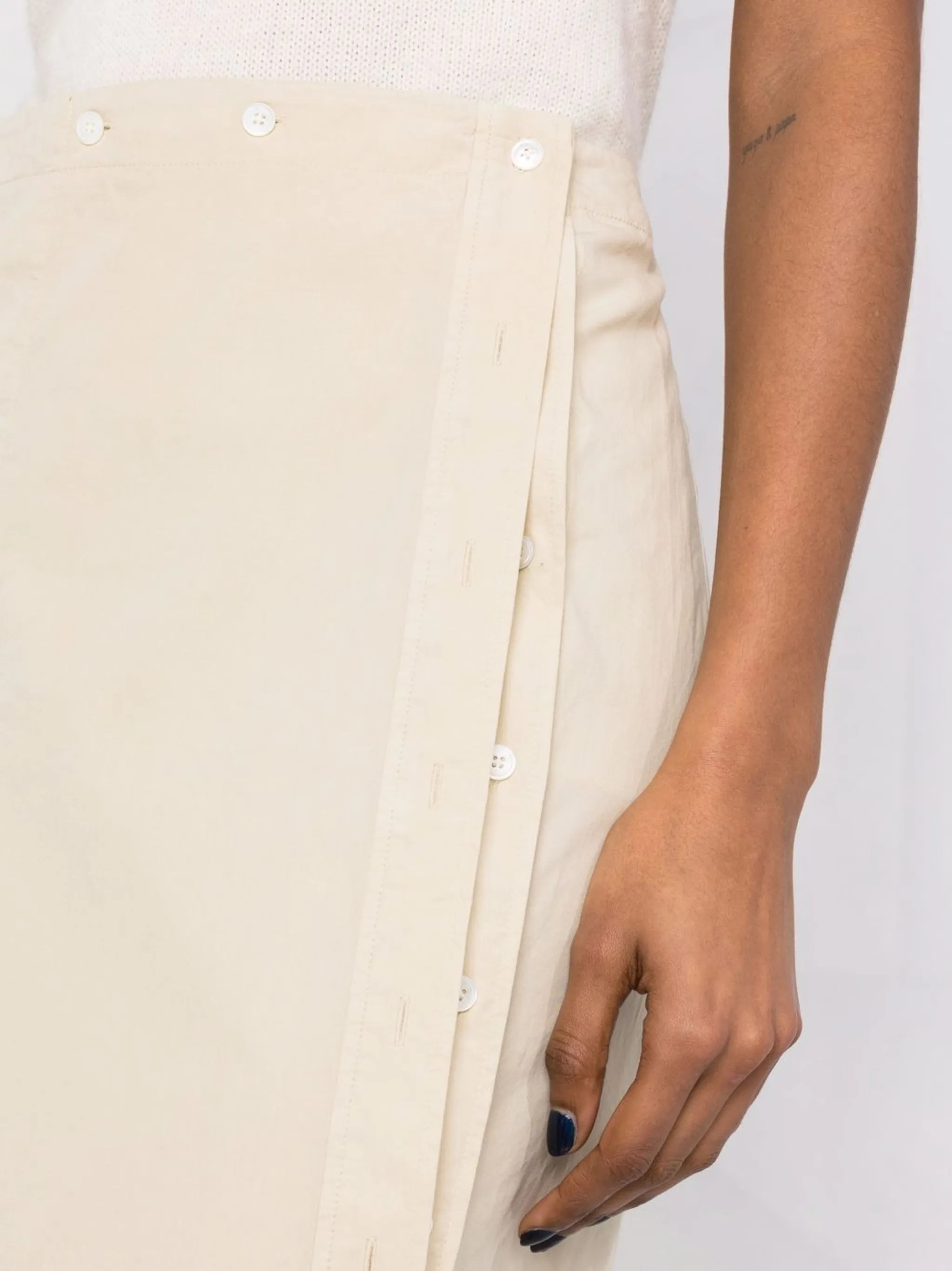 cotton wrap skirt