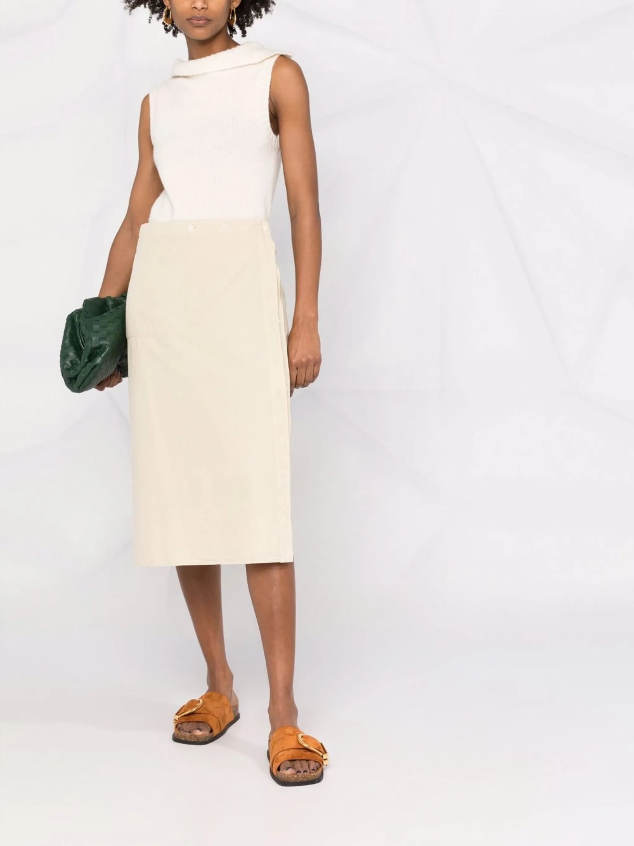 cotton wrap skirt