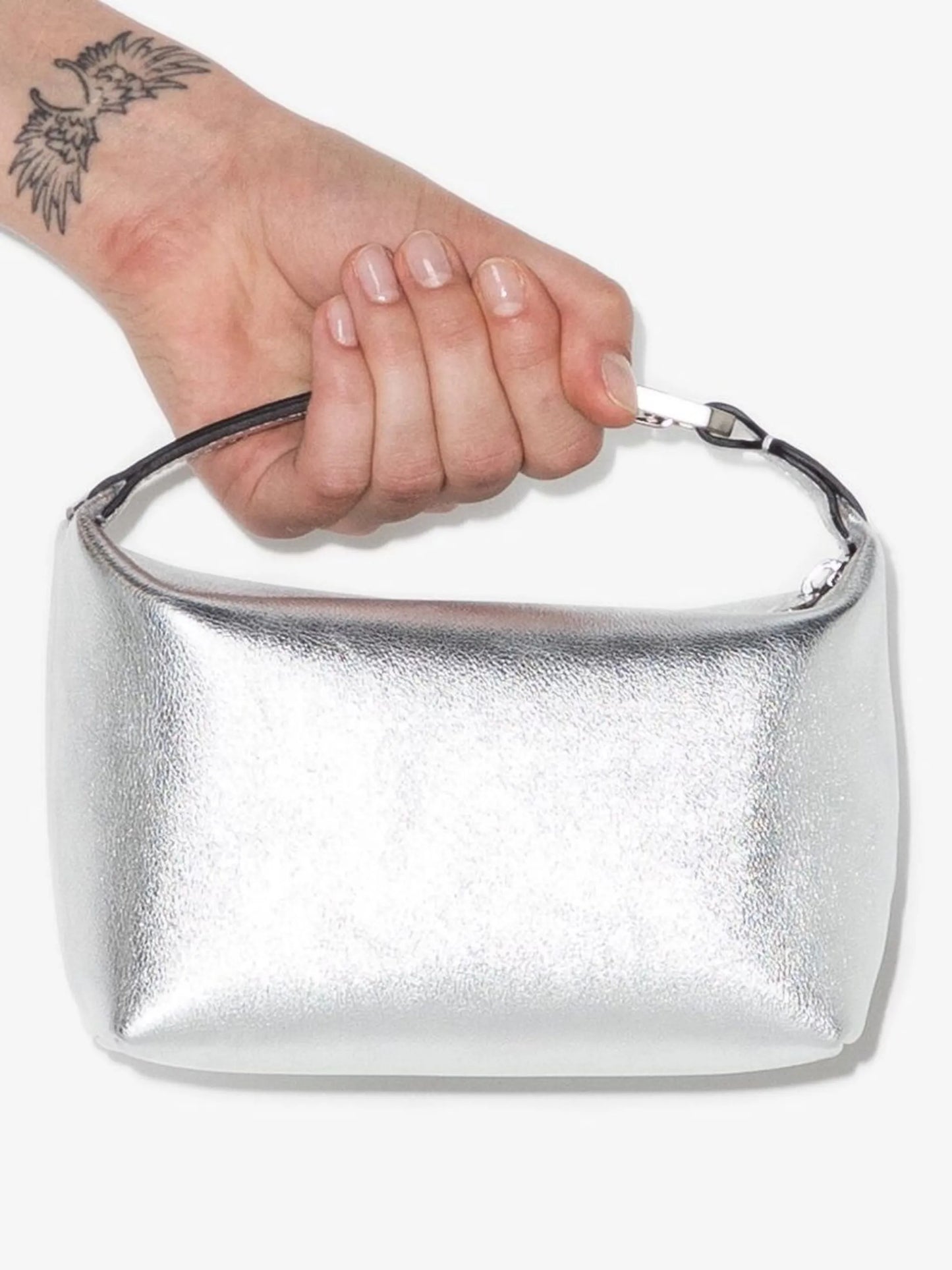 mini Moon metallic-leather bag