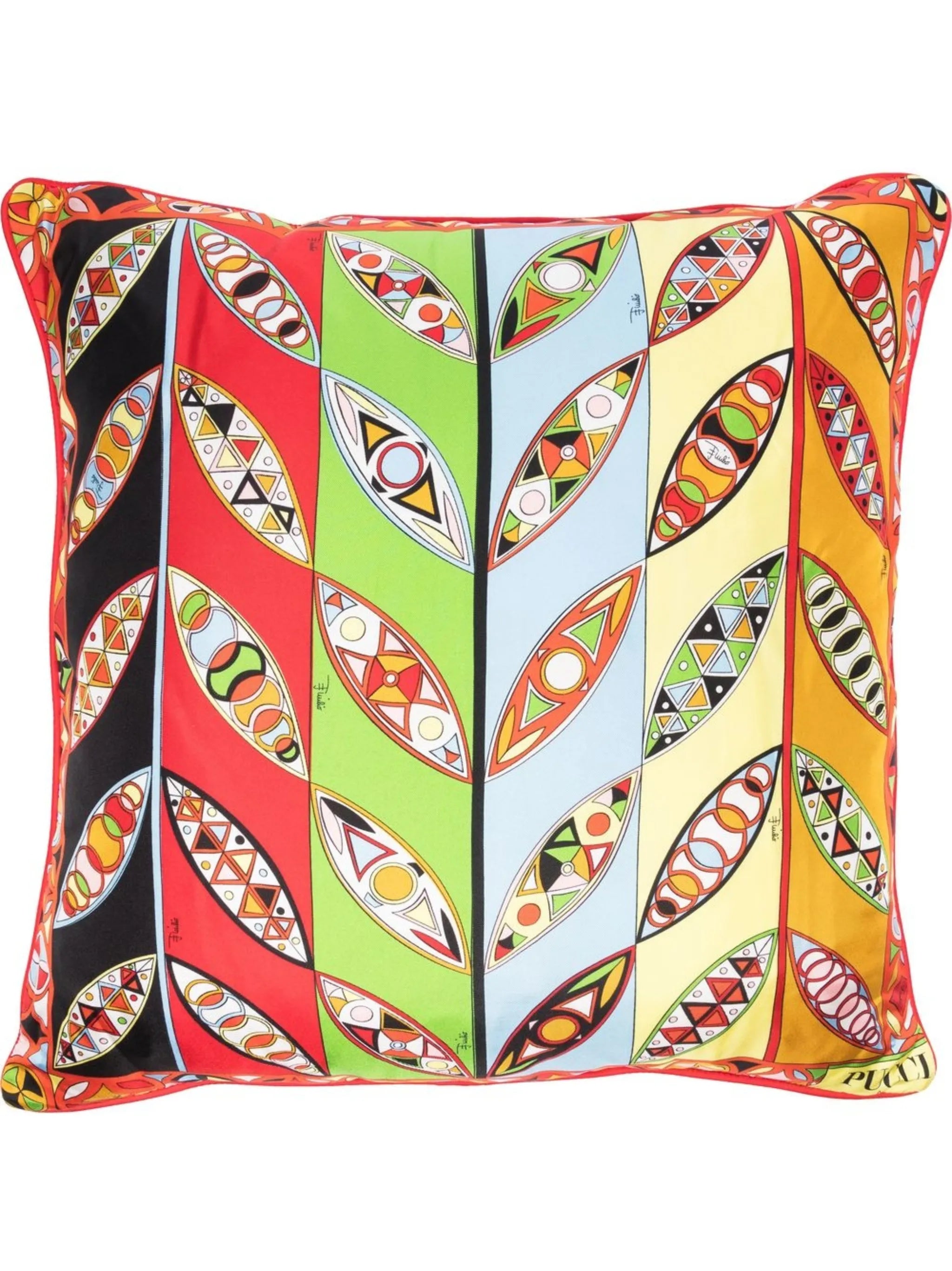 Girandole and Marmo-print silk cushion