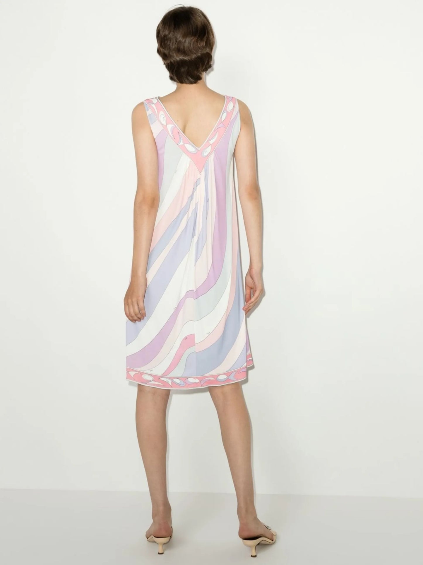 Pesci-print shift minidress
