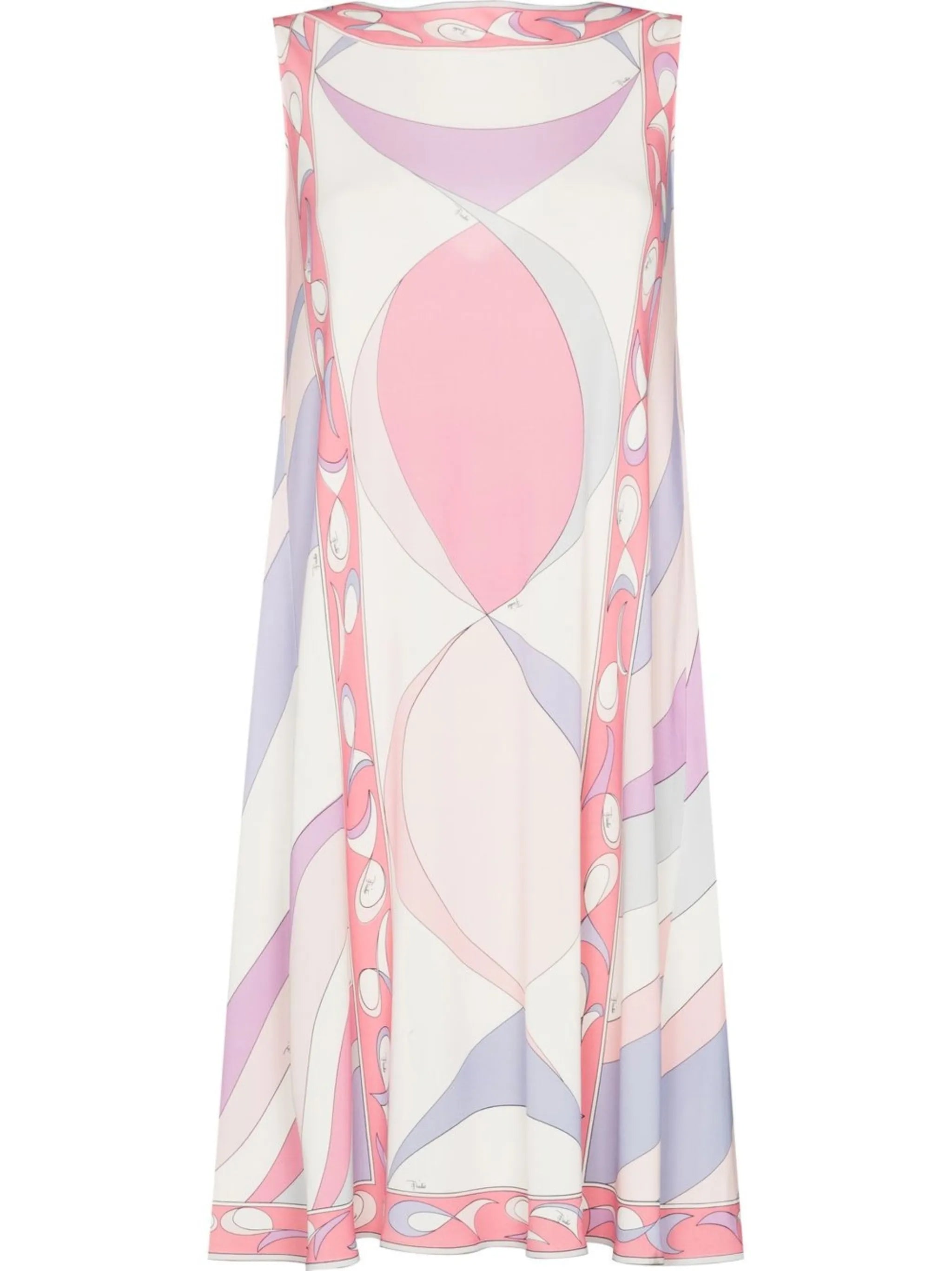 Pesci-print shift minidress