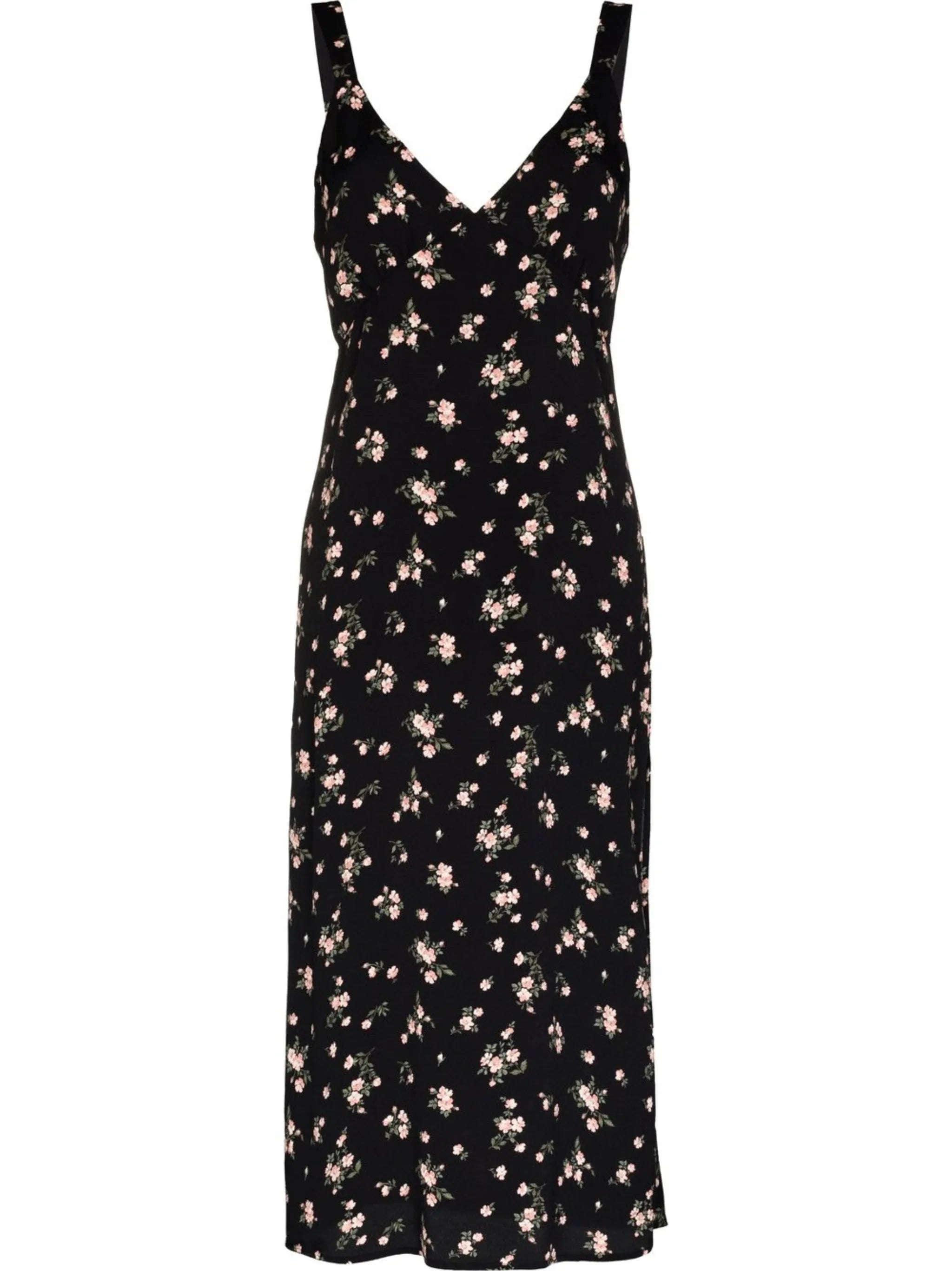 Lynda V-neck floral-print midi dress