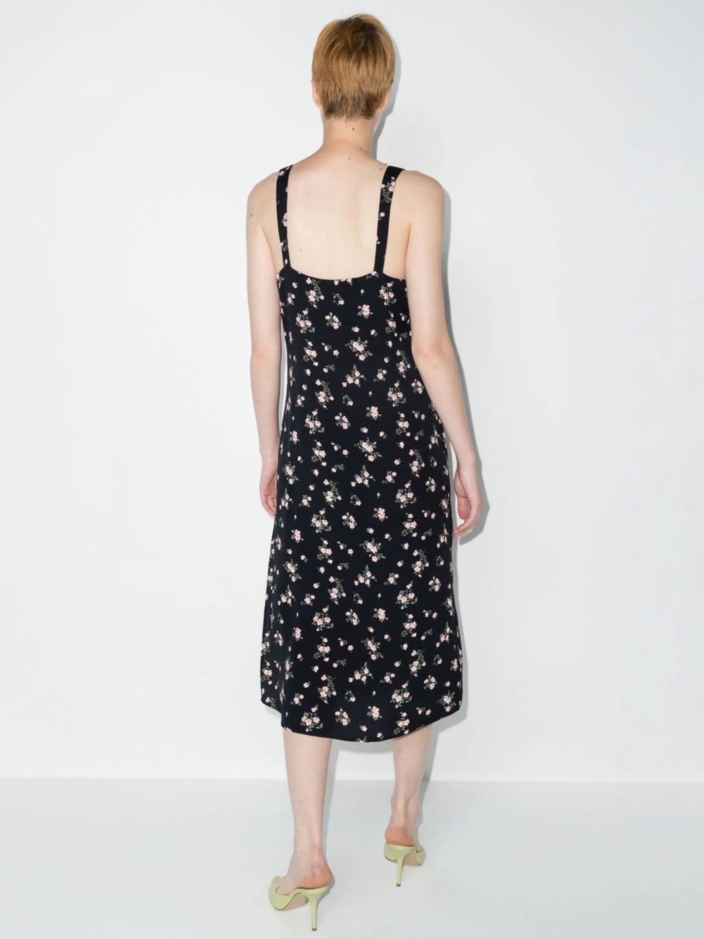 Lynda V-neck floral-print midi dress