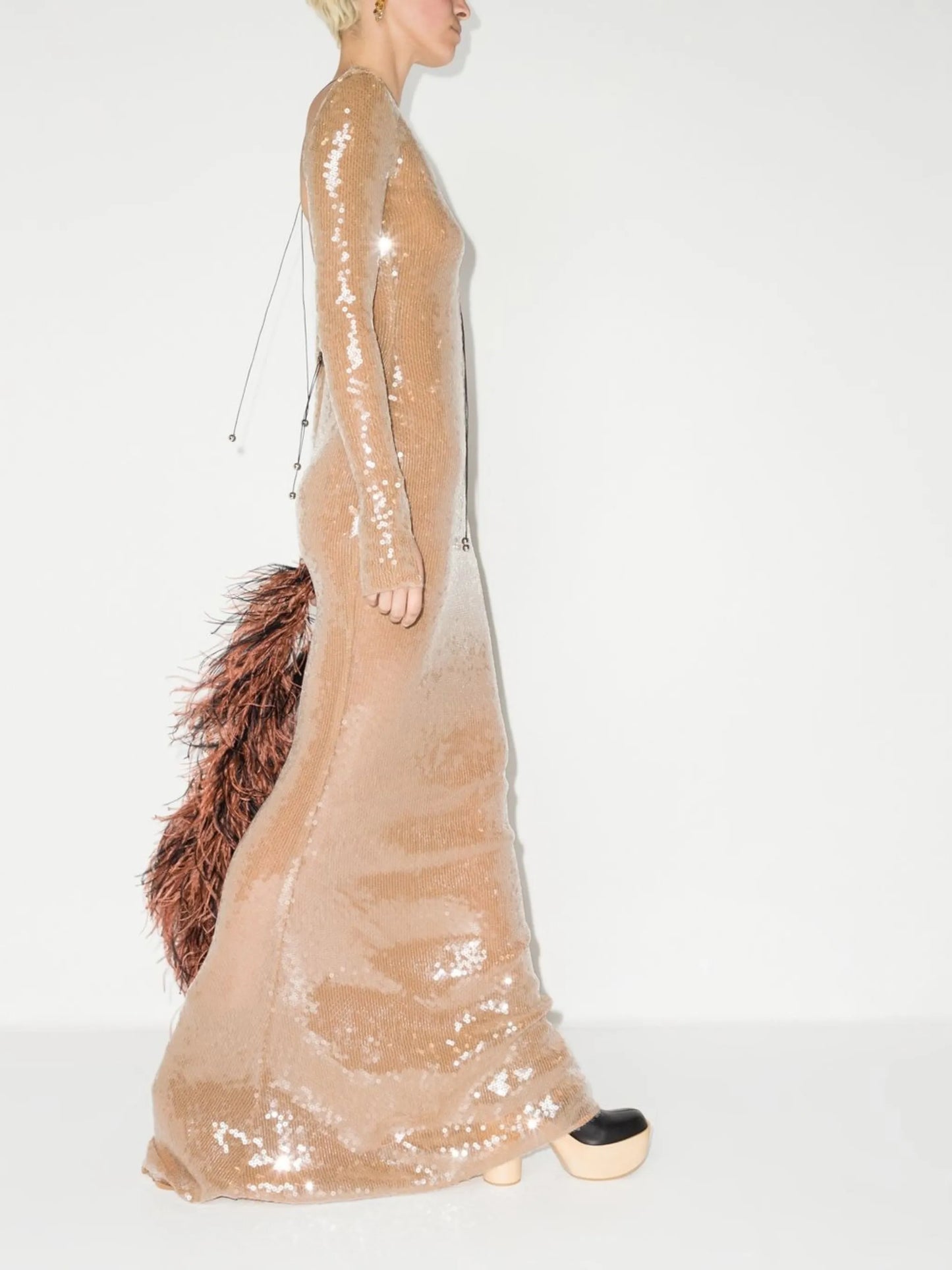 Solaris V-neck gown