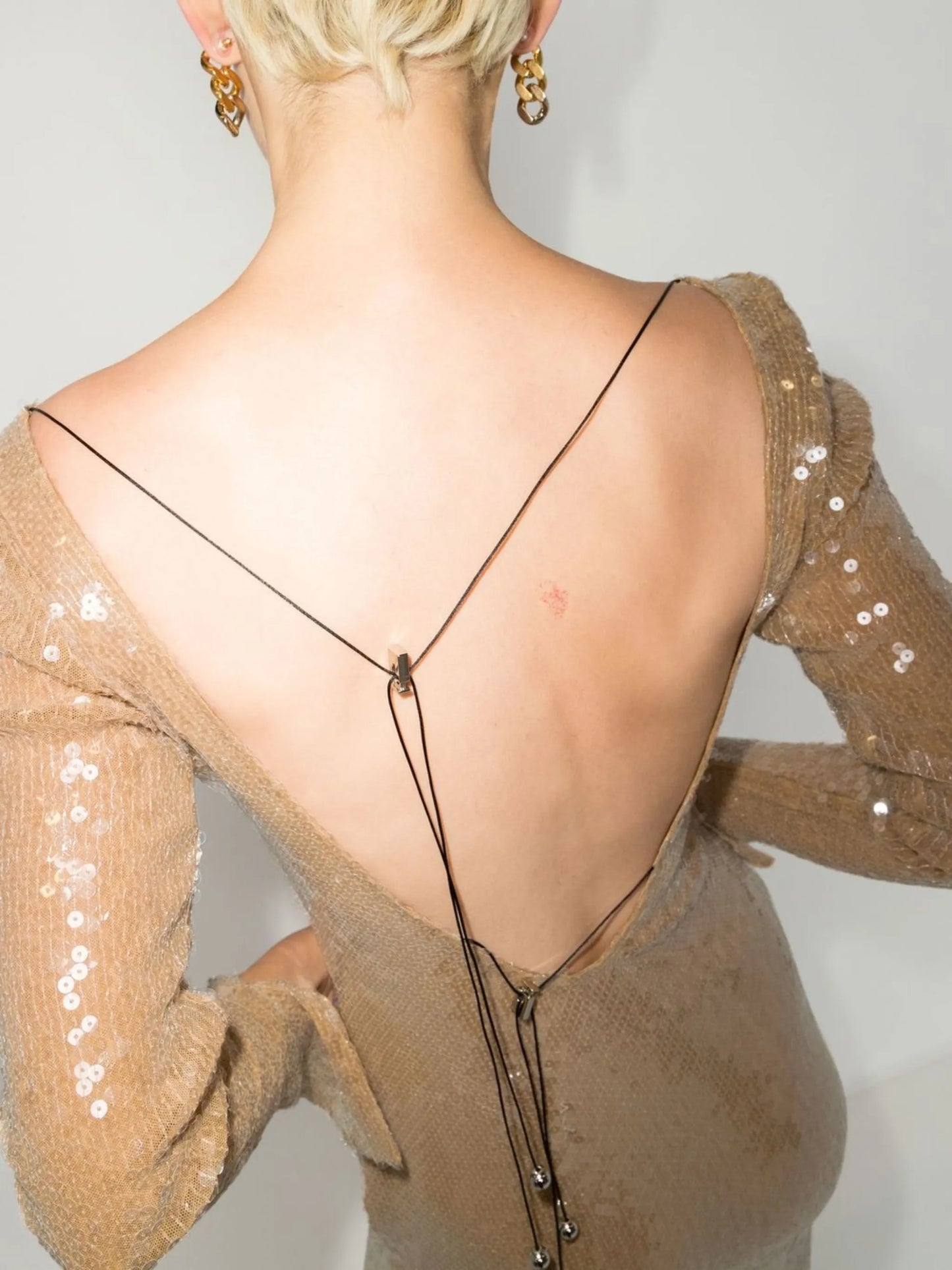 Solaris V-neck gown