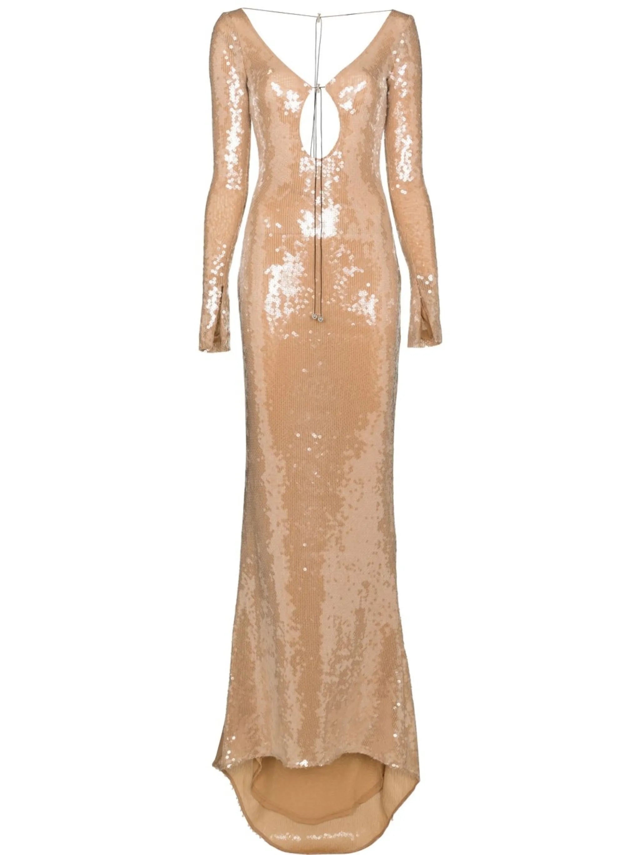Solaris V-neck gown