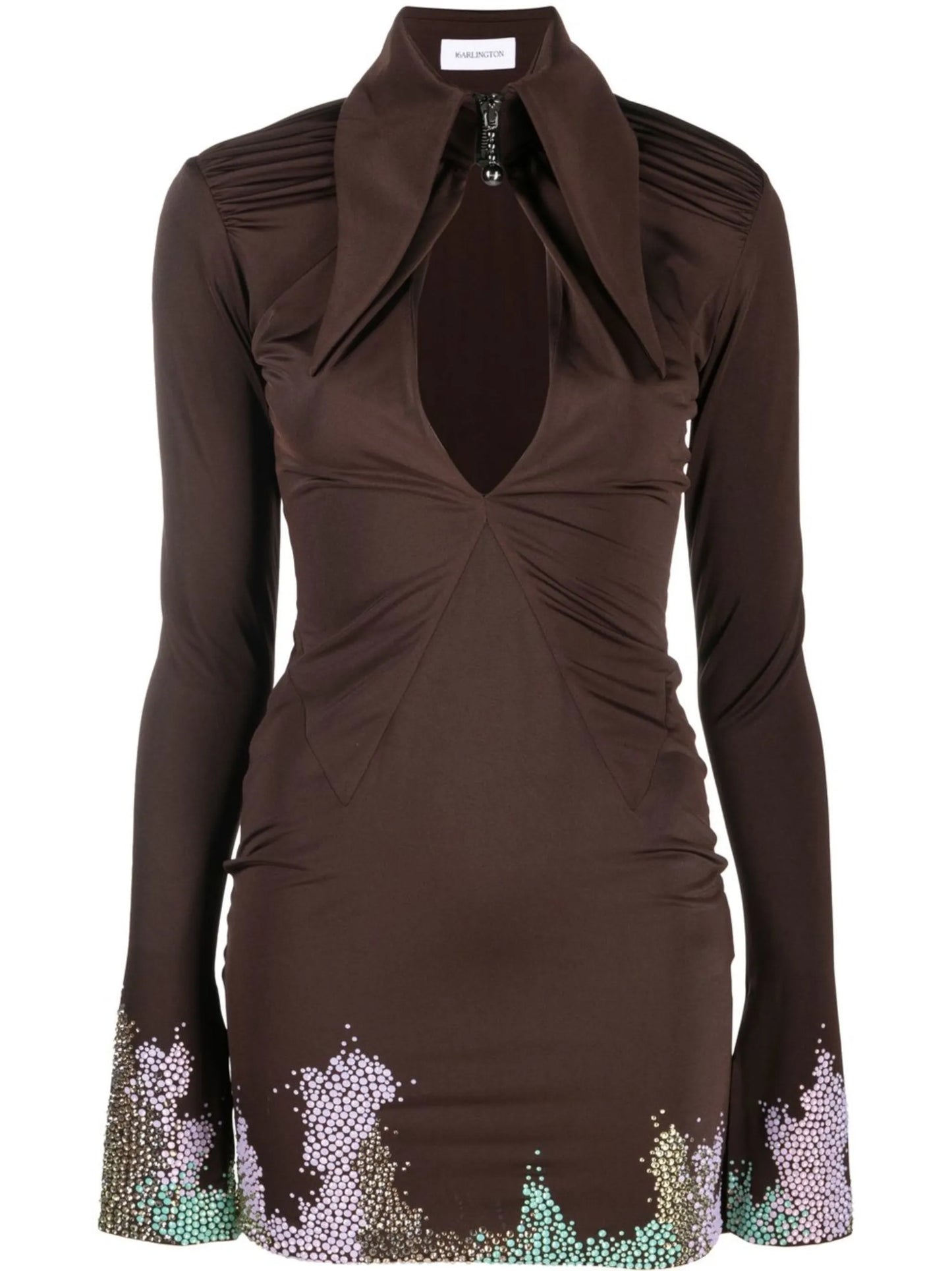 Adara stud-embellished mini dress