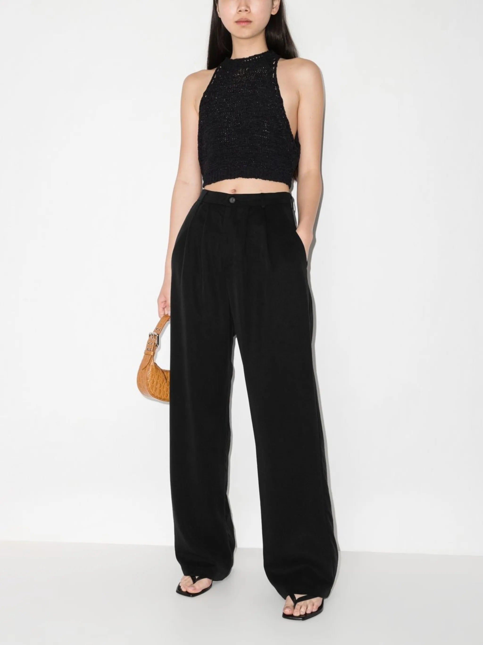 Mason high-waist wide-leg trousers