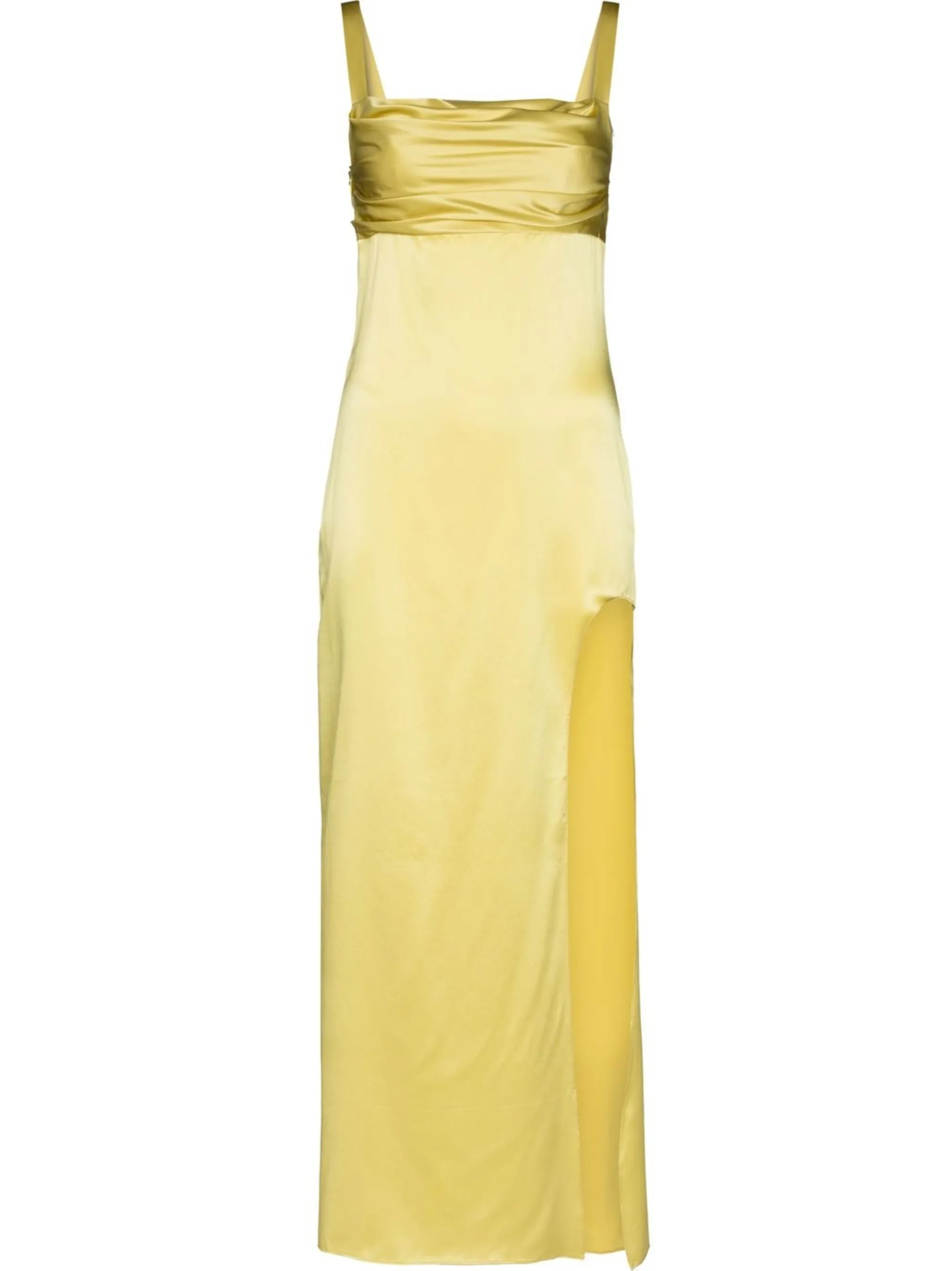 La Noche silk midi dress