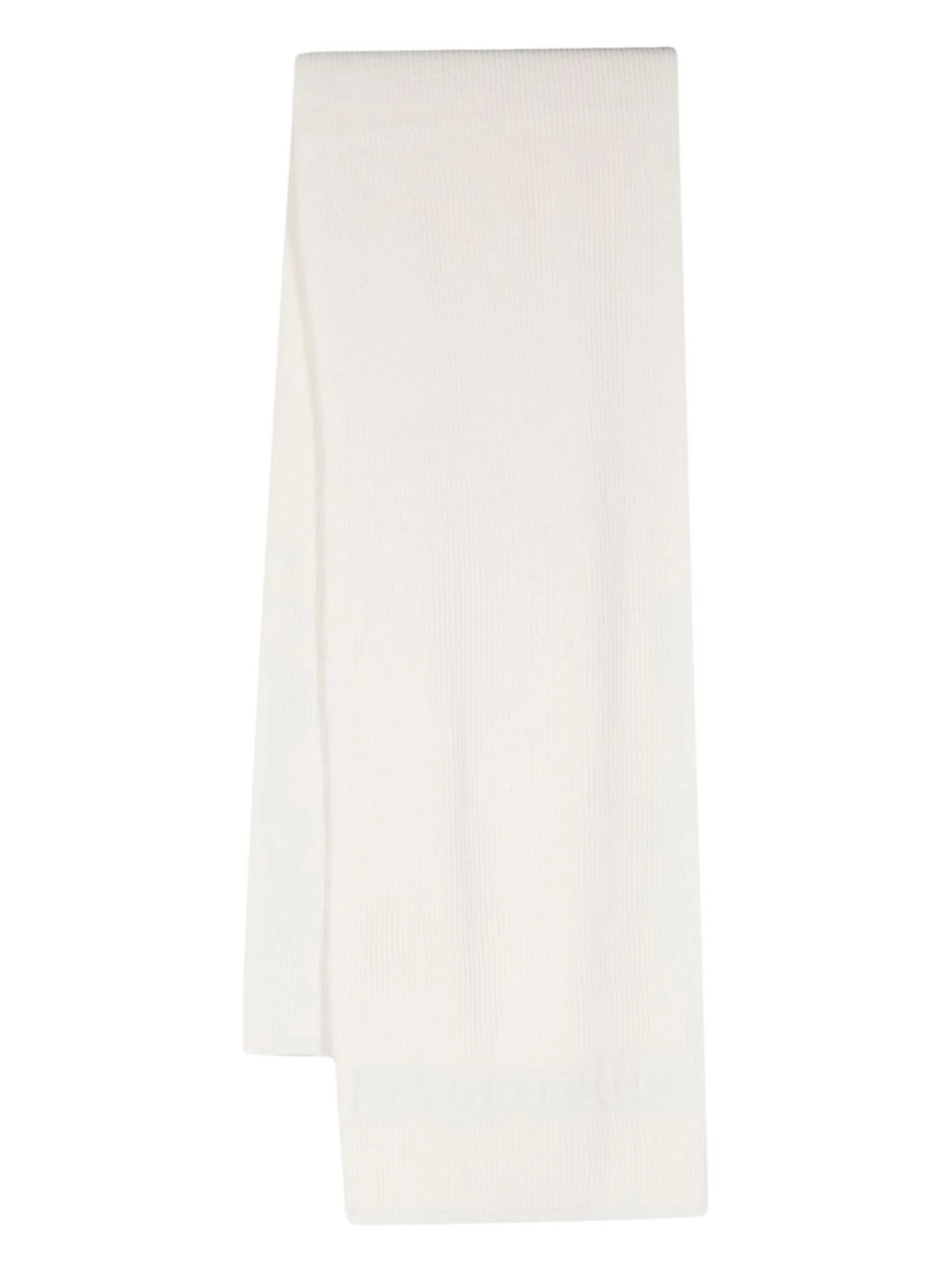 VLogo Signature ribbed-knit scarf