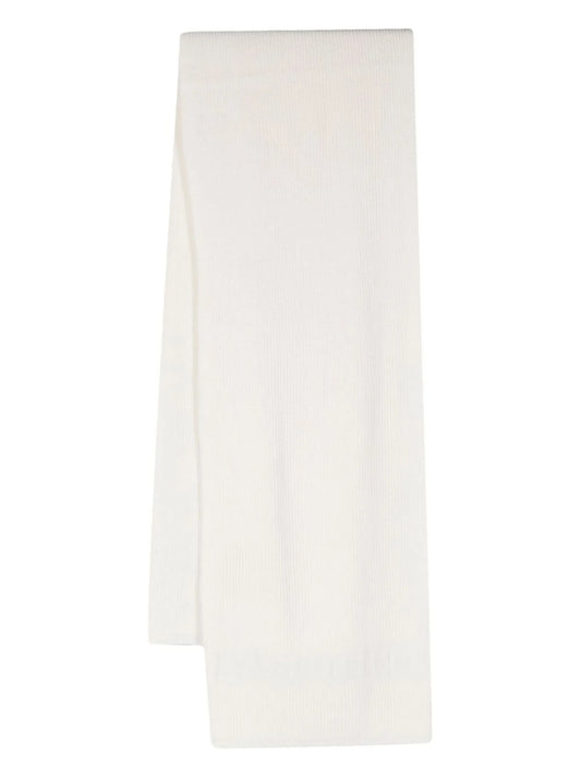 VLogo Signature ribbed-knit scarf