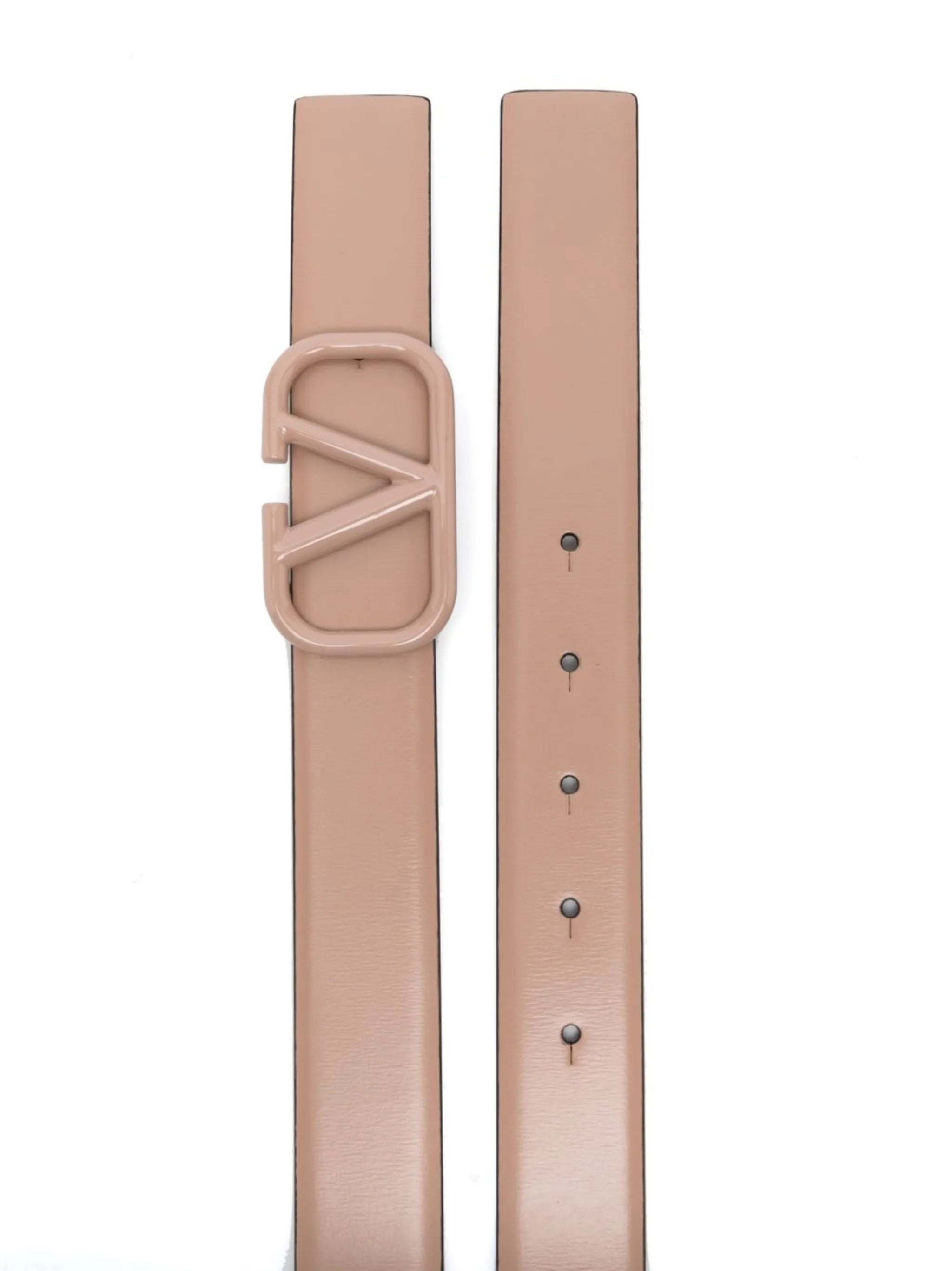 VLogo leather belt