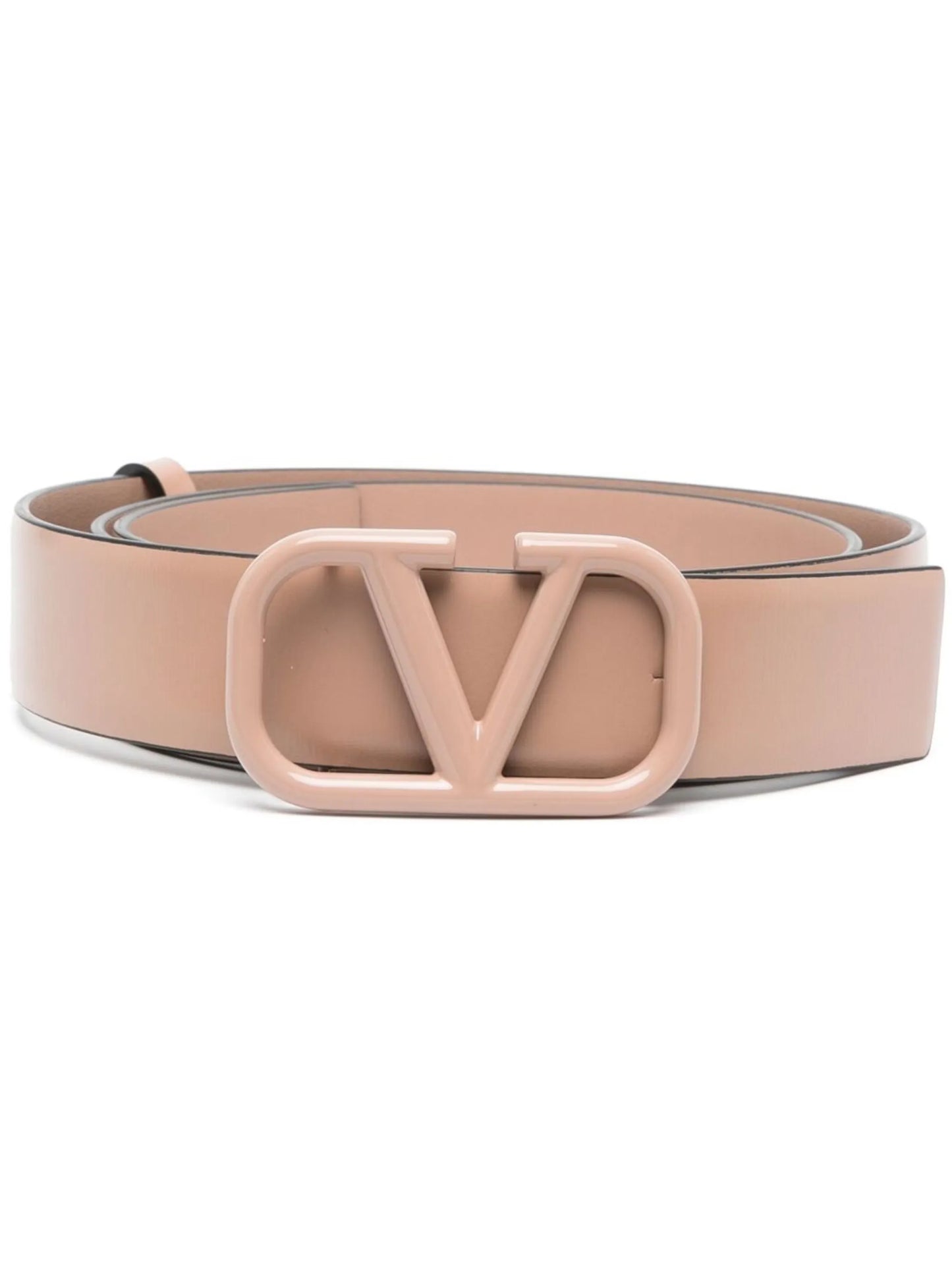 VLogo leather belt