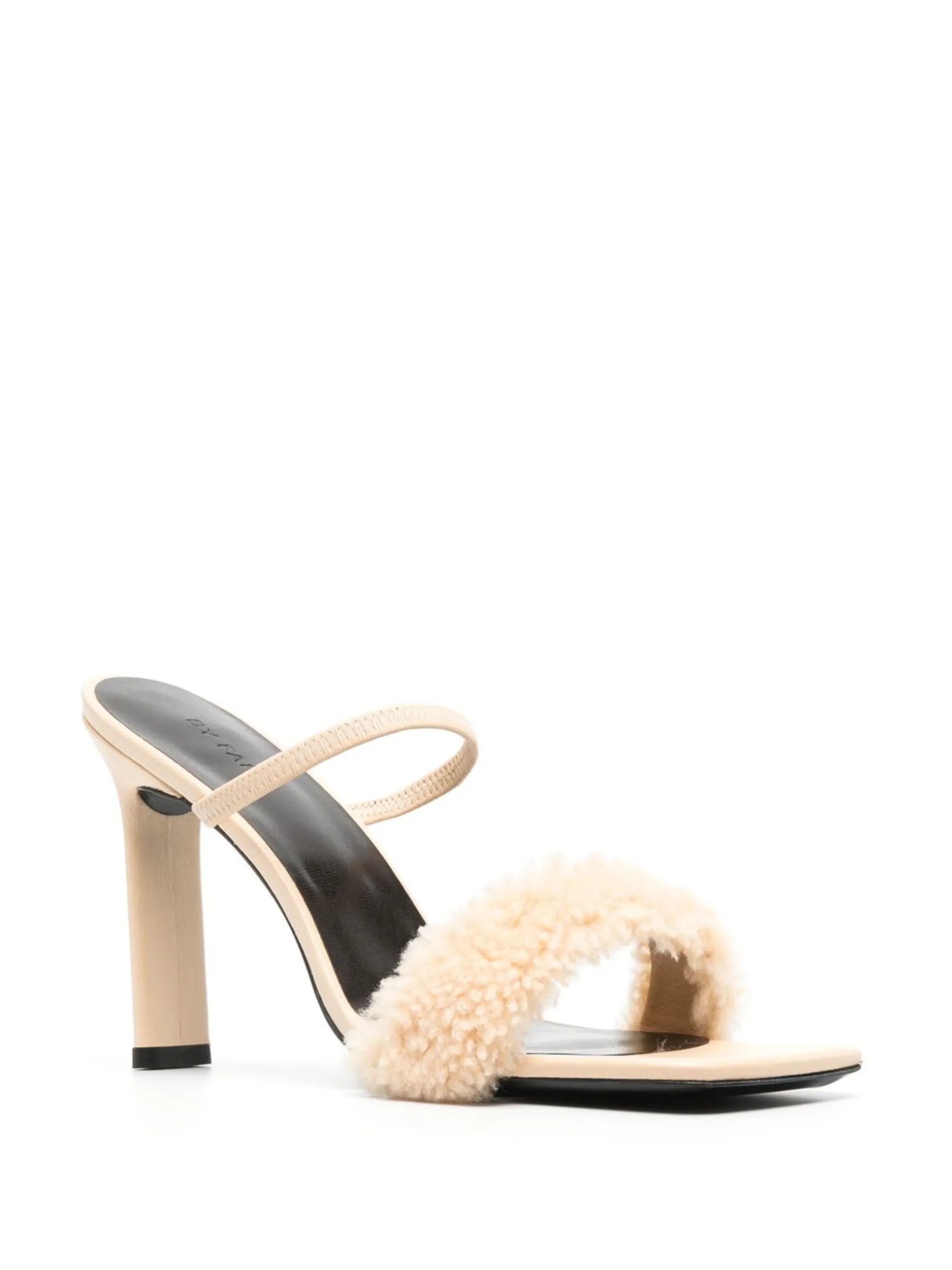 Ada 100mm shearling sandals