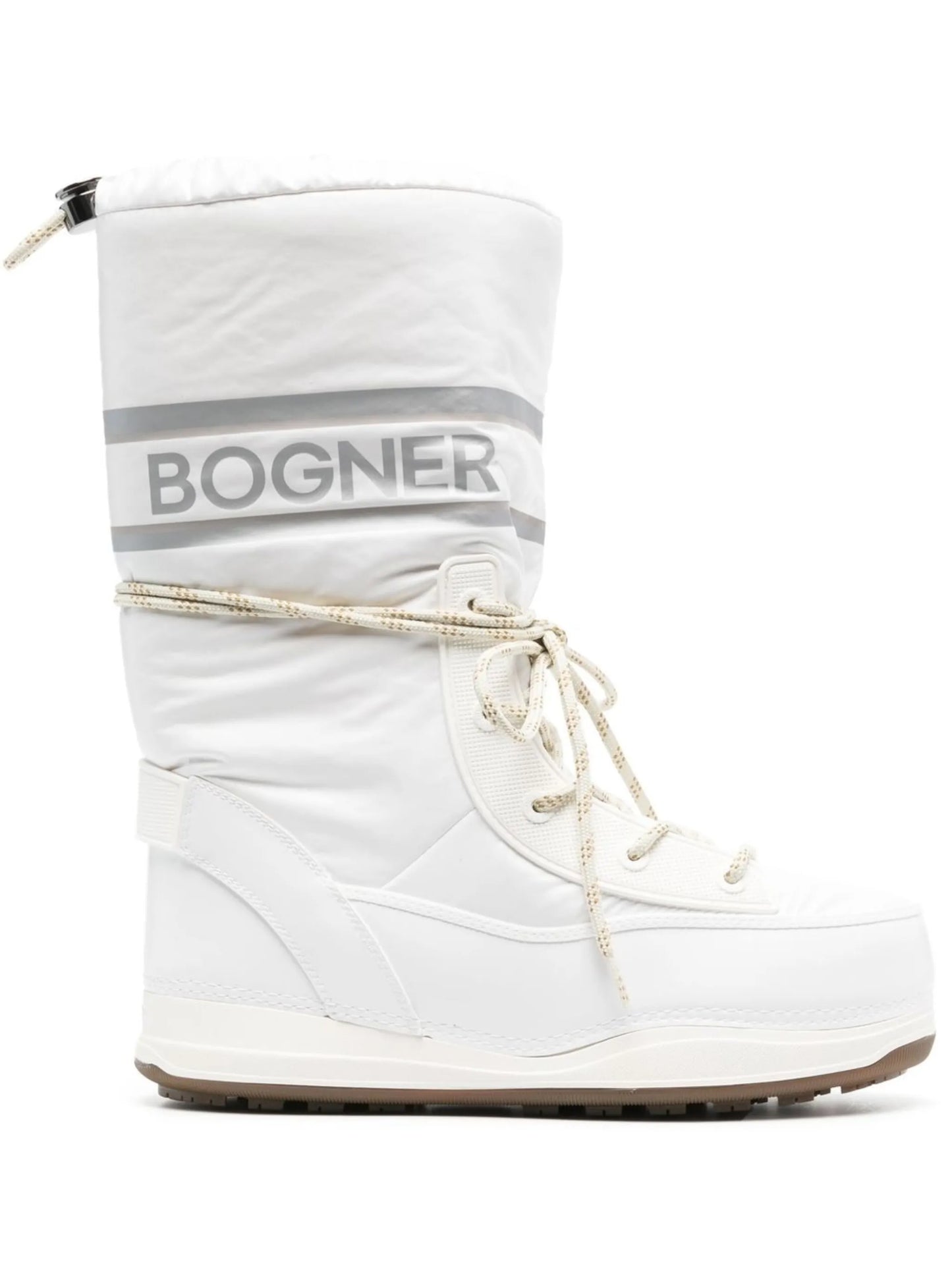 logo-print lace-up snow-boots