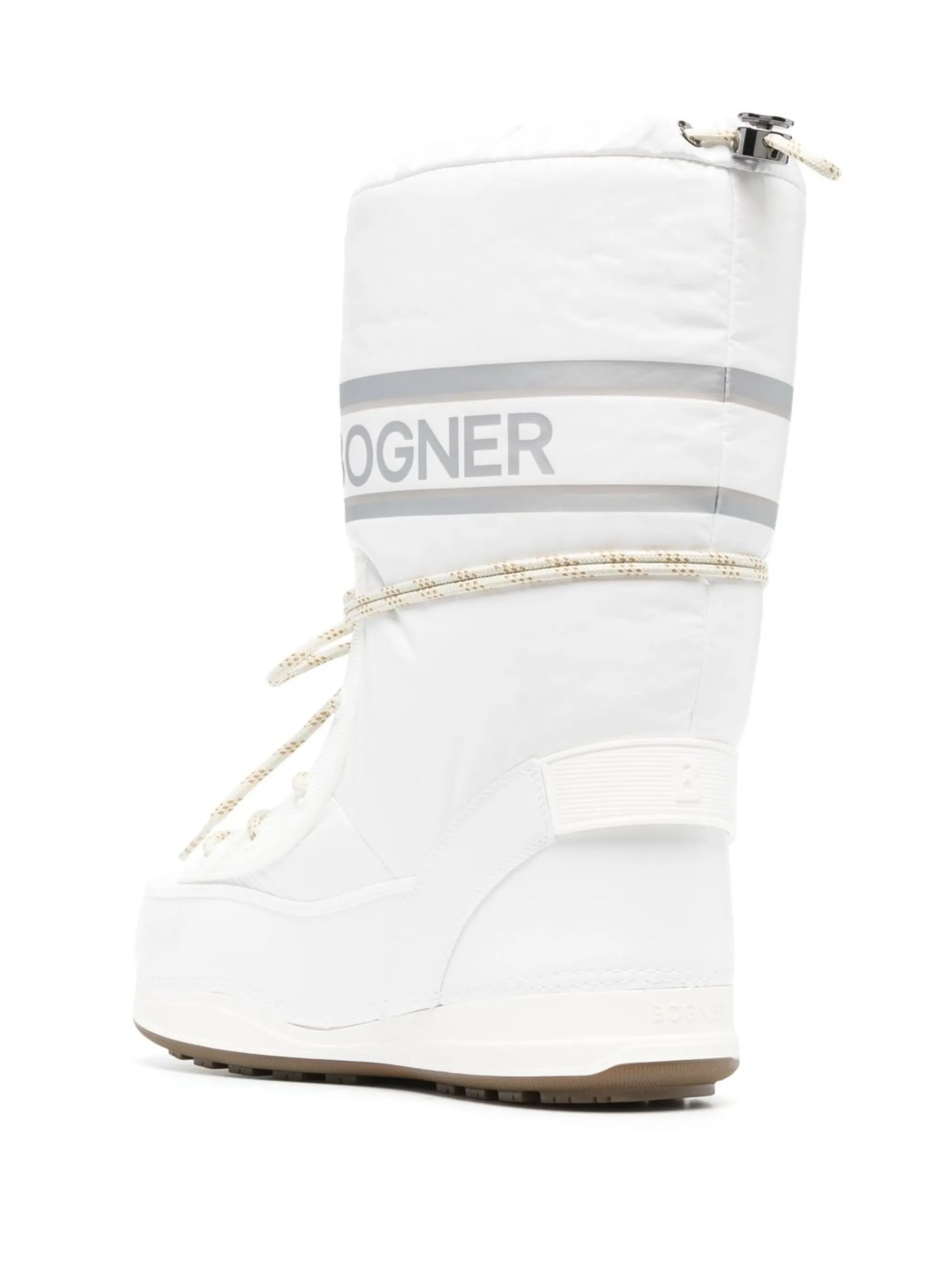 logo-print lace-up snow-boots