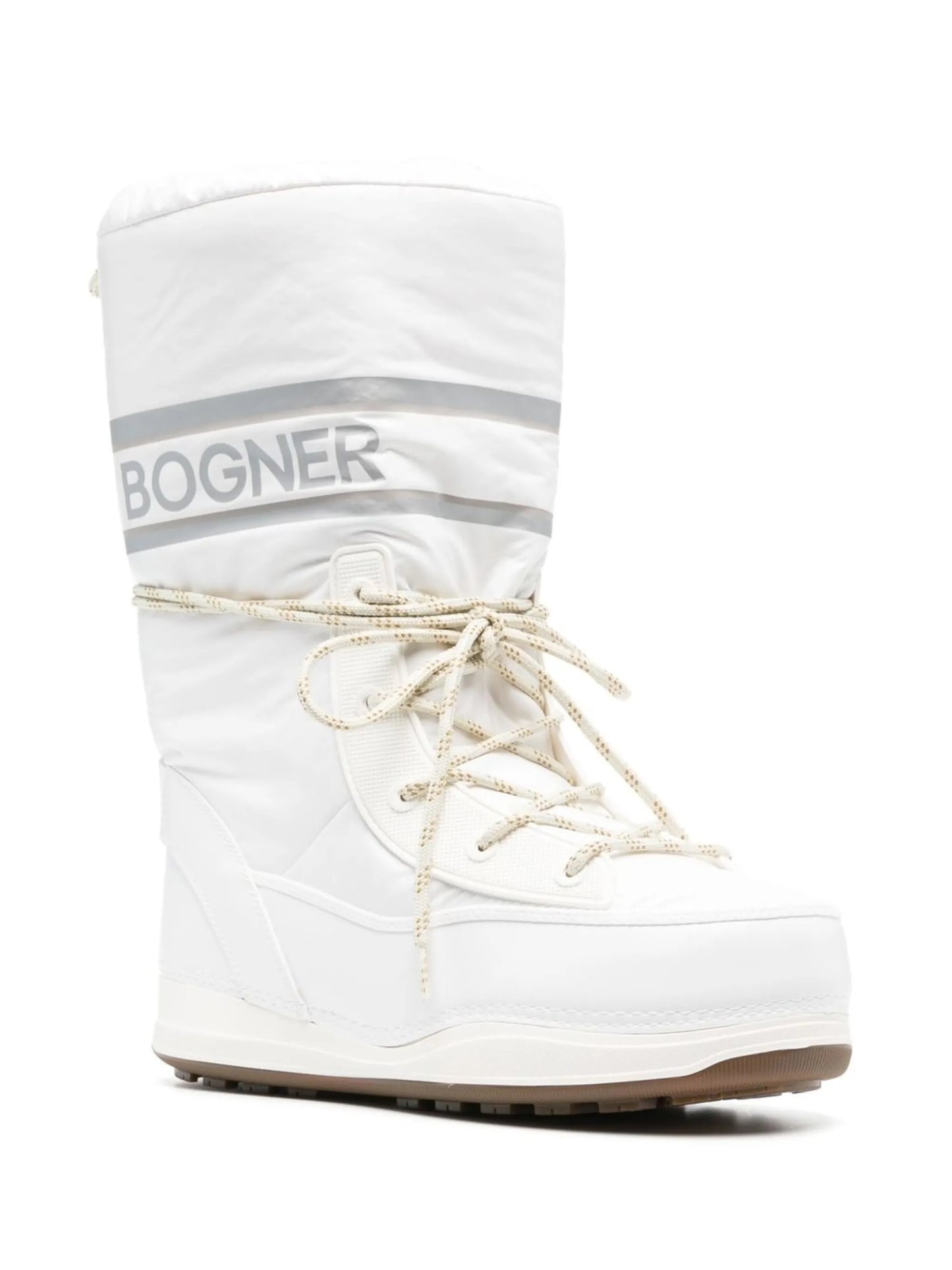 logo-print lace-up snow-boots