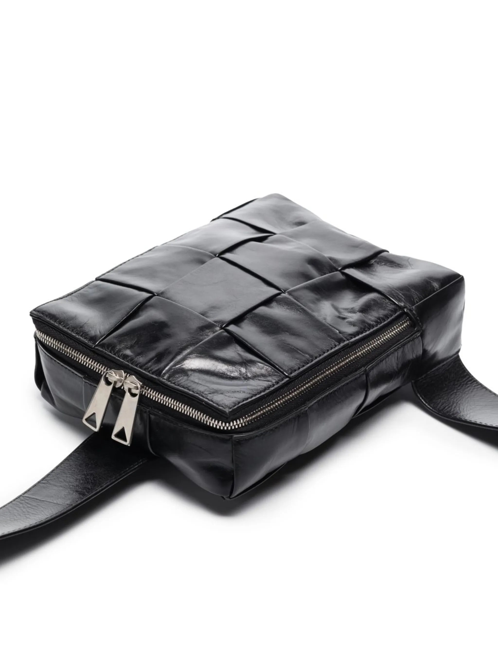 interwoven-design messenger bag