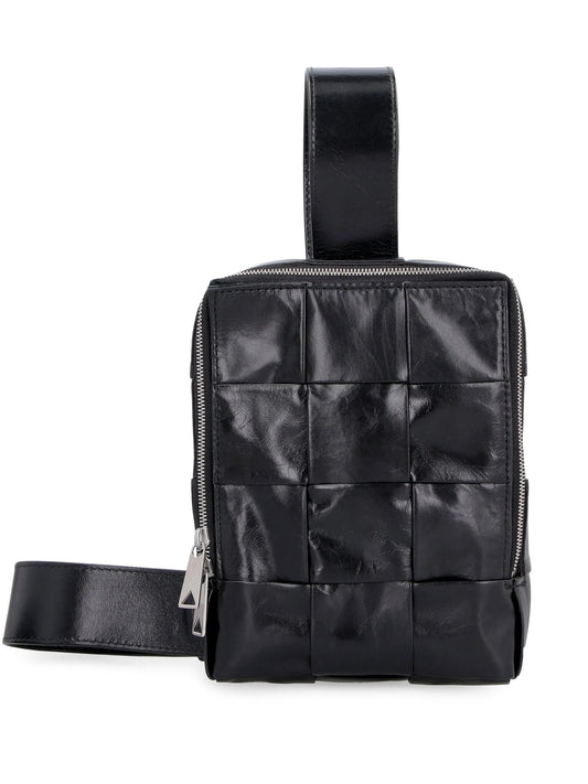 interwoven-design messenger bag