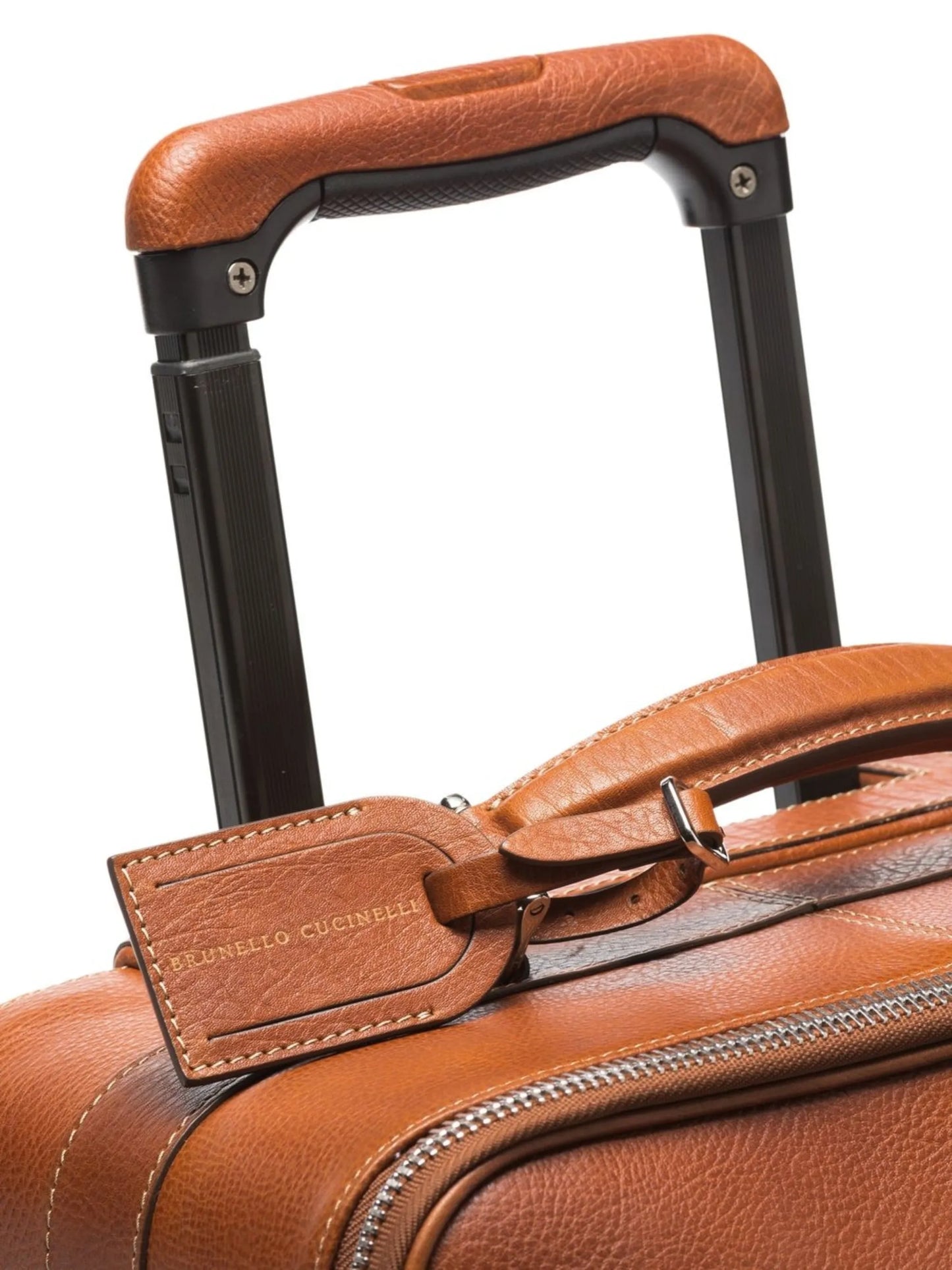 logo-embossed suitcase