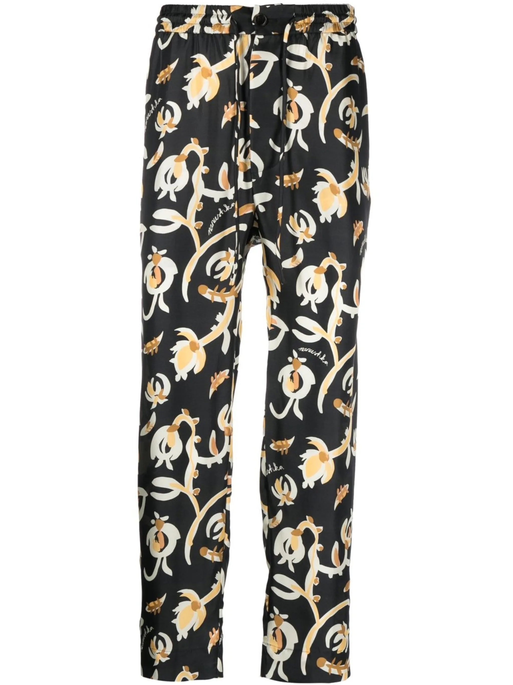 Jain floral-print trousers
