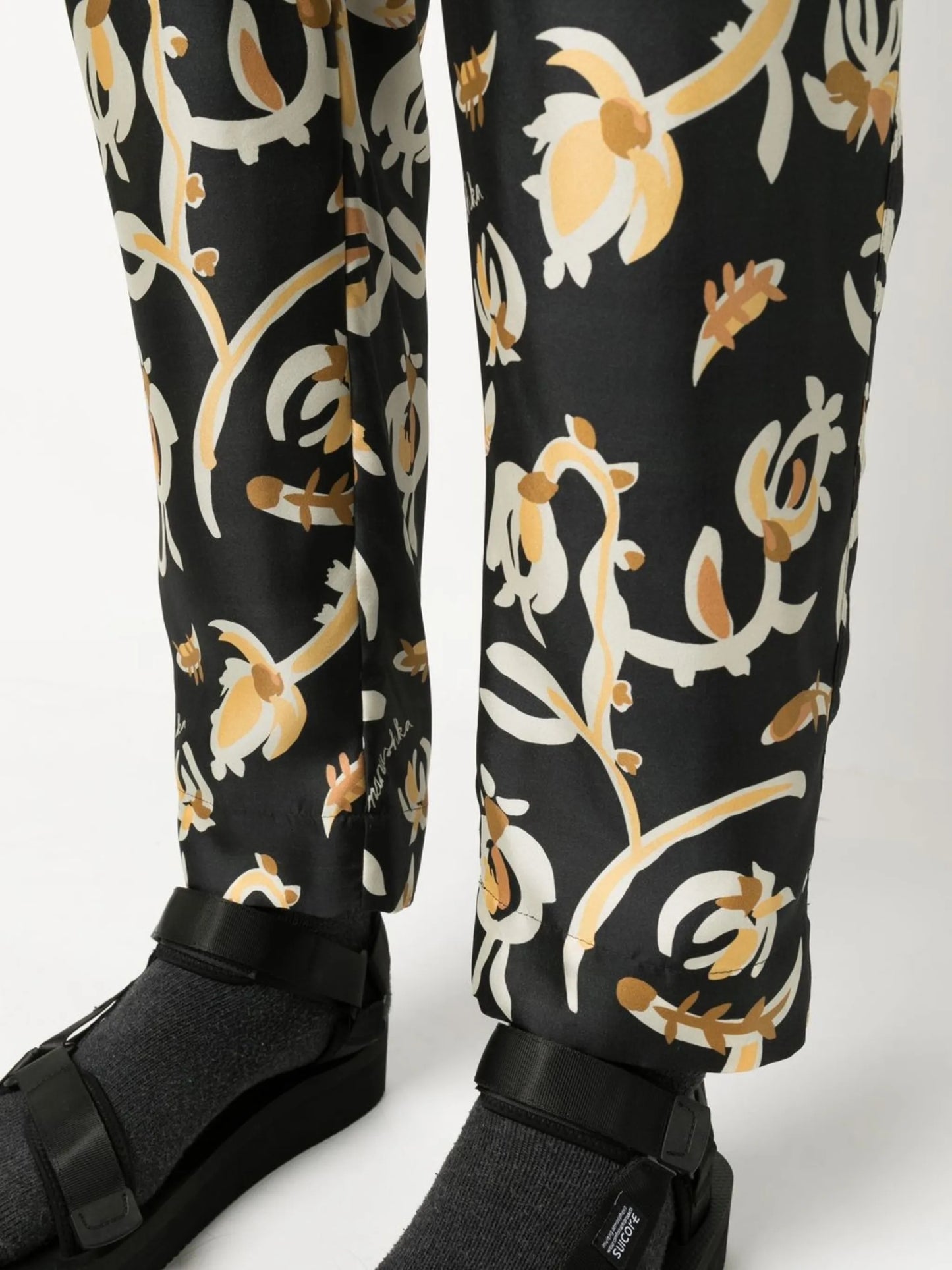 Jain floral-print trousers