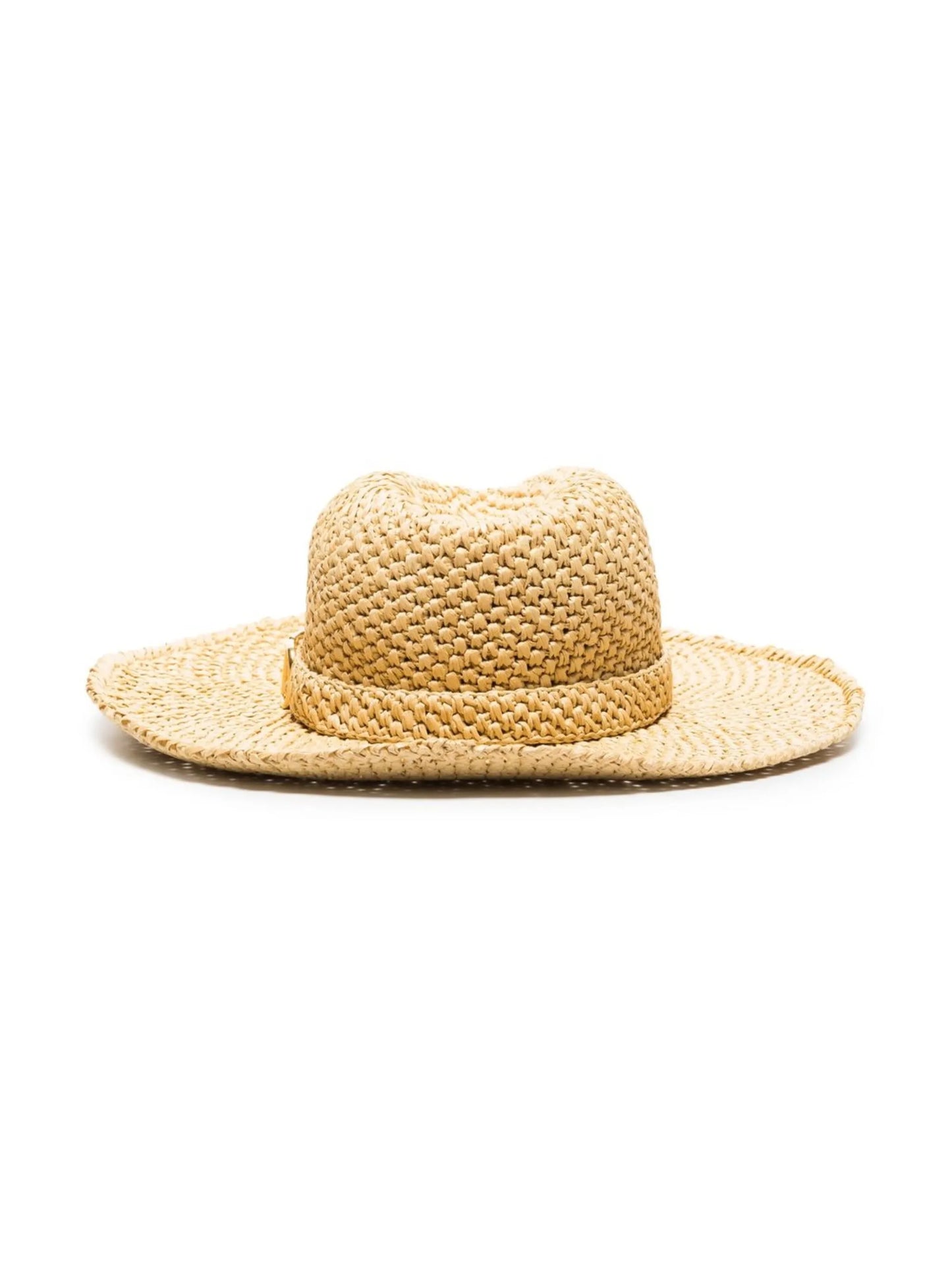 VLogo Signature raffia sun hat