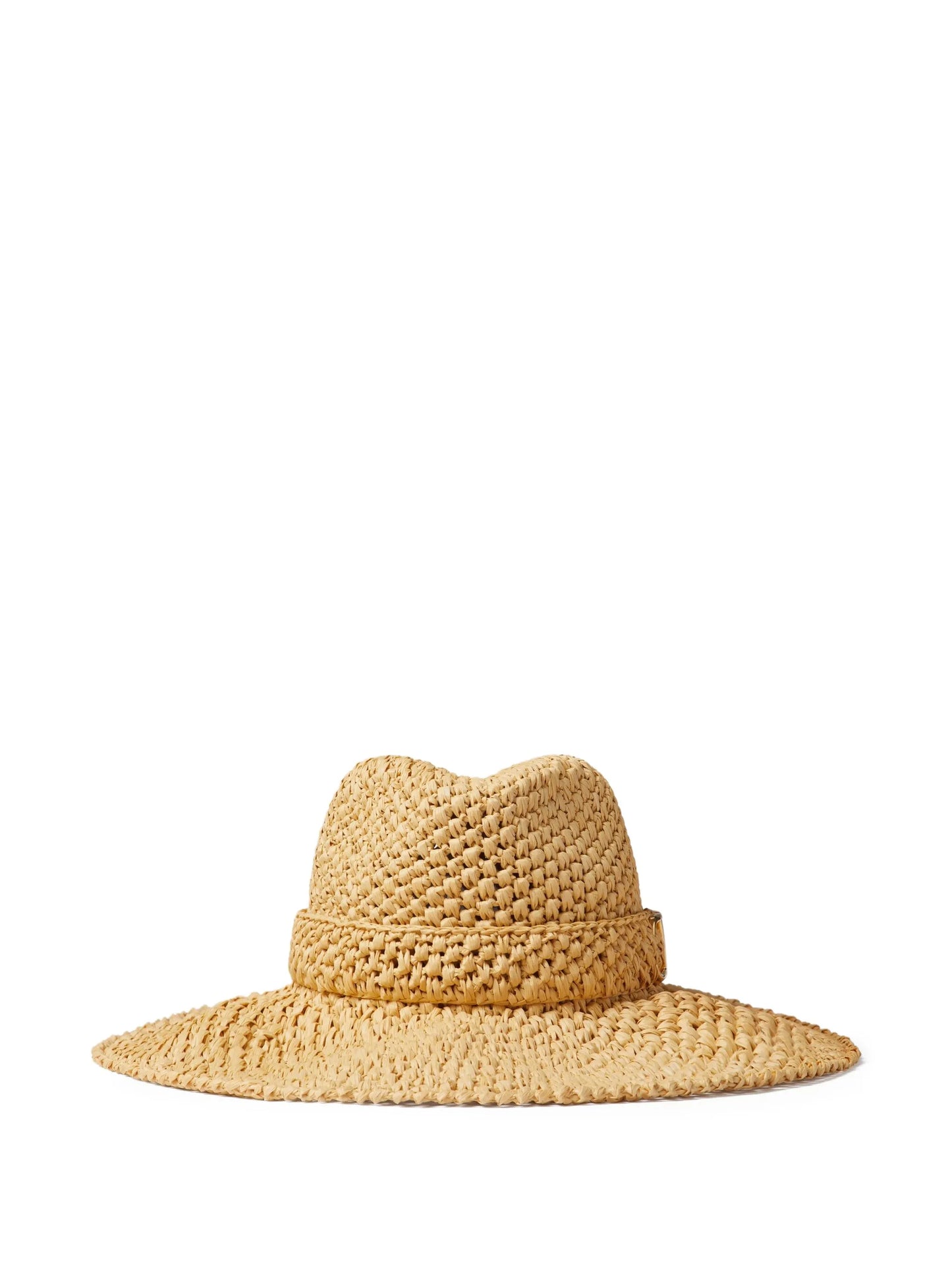 VLogo Signature raffia sun hat