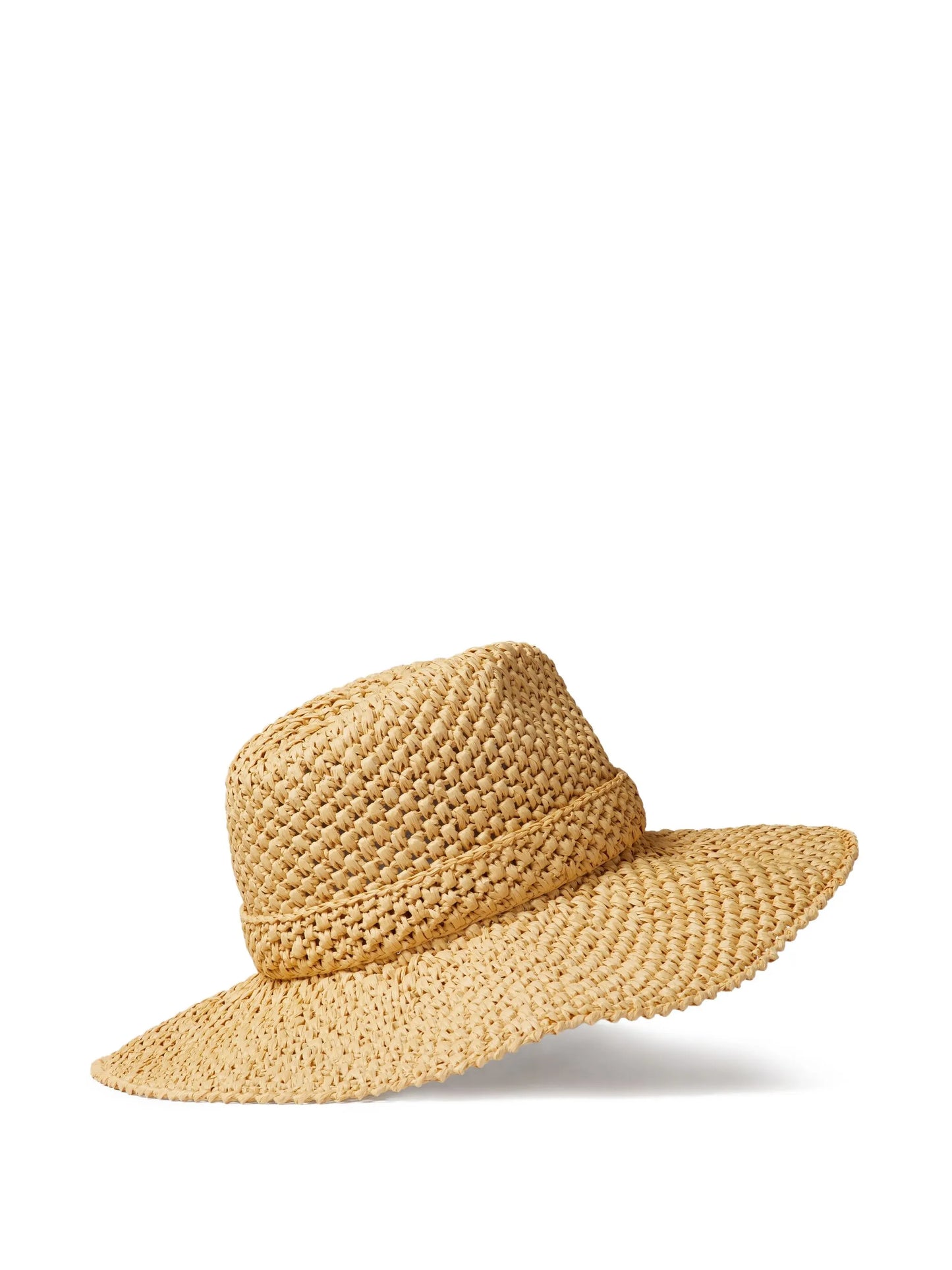 VLogo Signature raffia sun hat