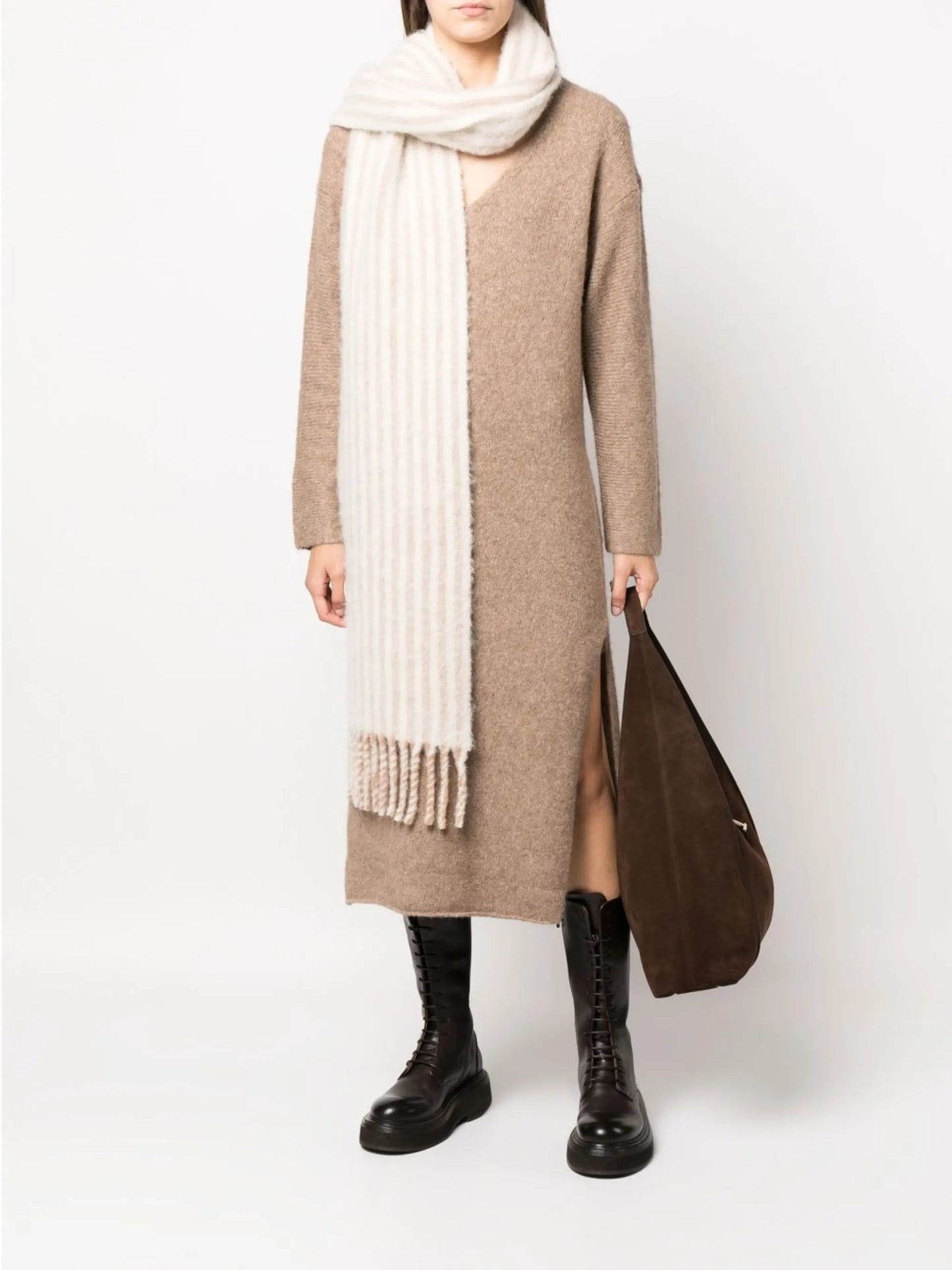 wool striped scarf