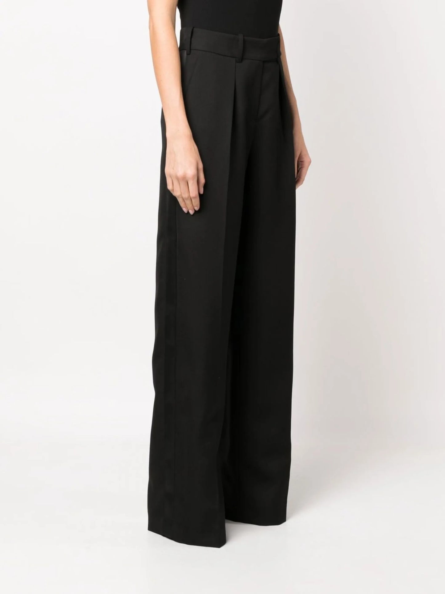 tailored wool trousers