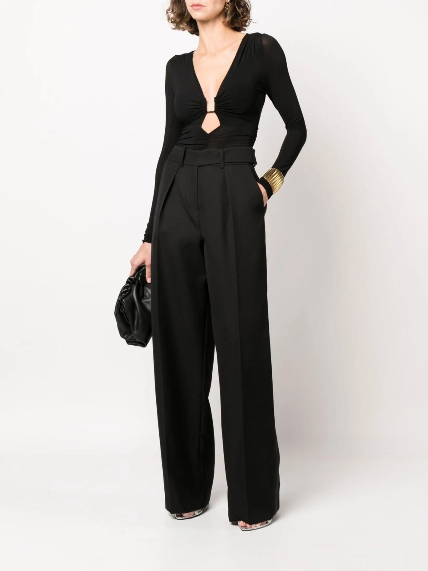 tailored wool trousers