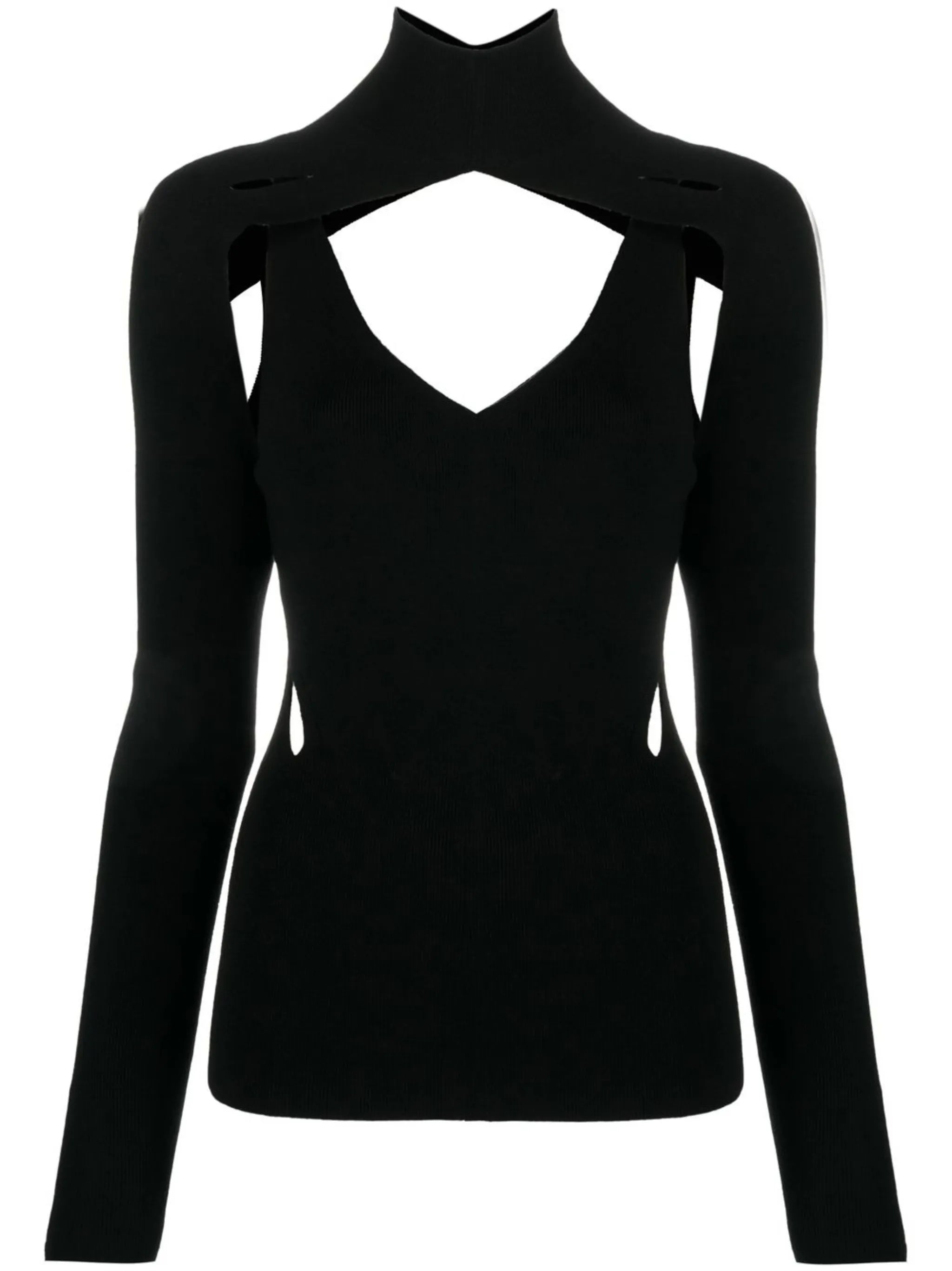 cut-out detail knitted top