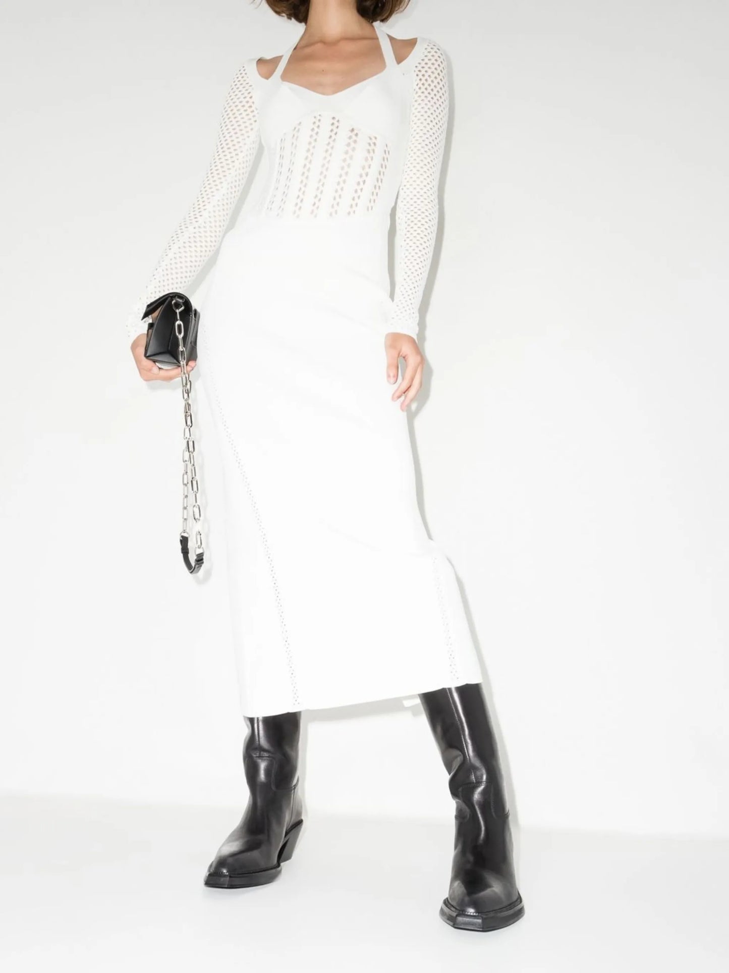 Column corset midi dress