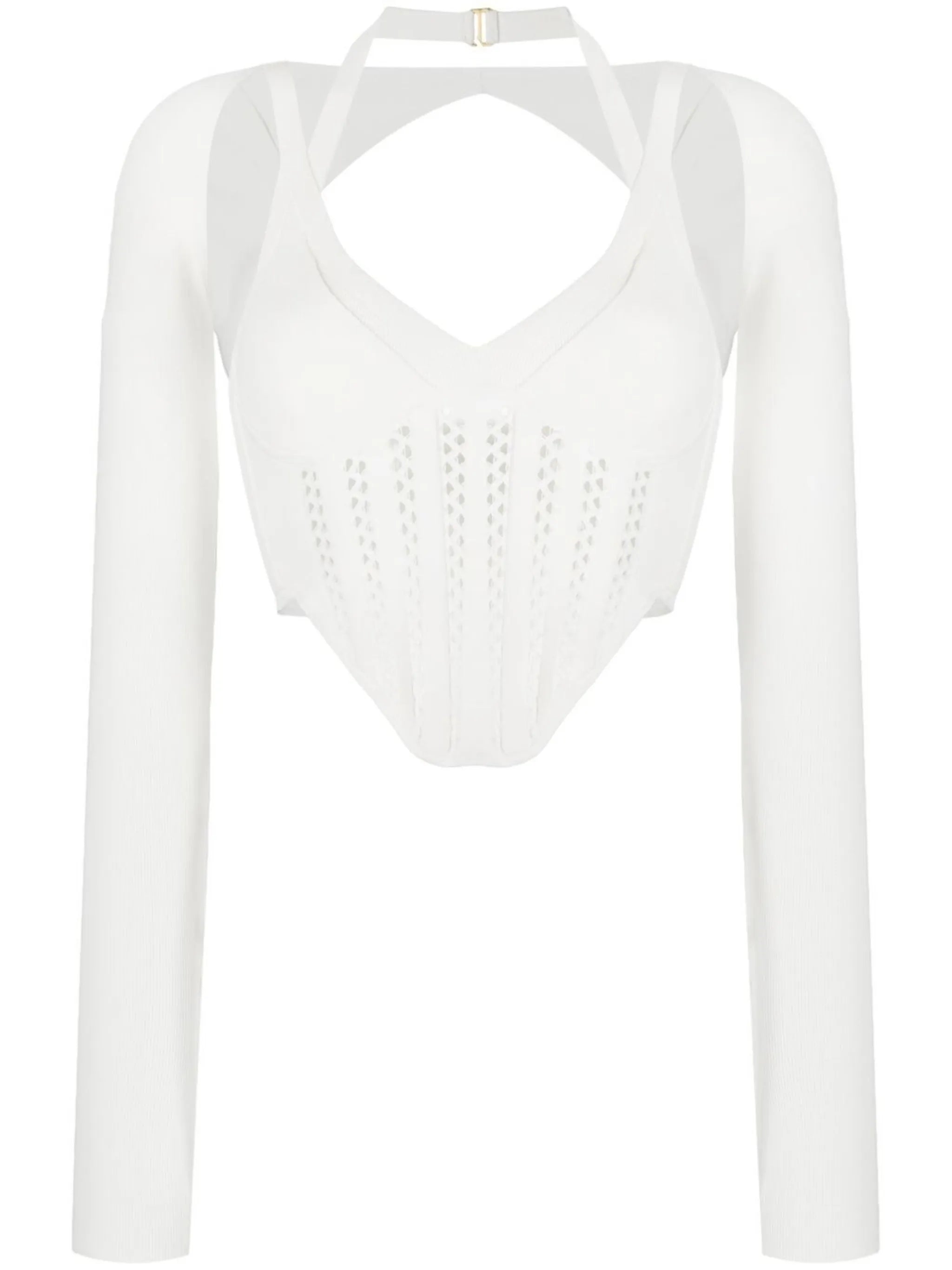 cropped corset top