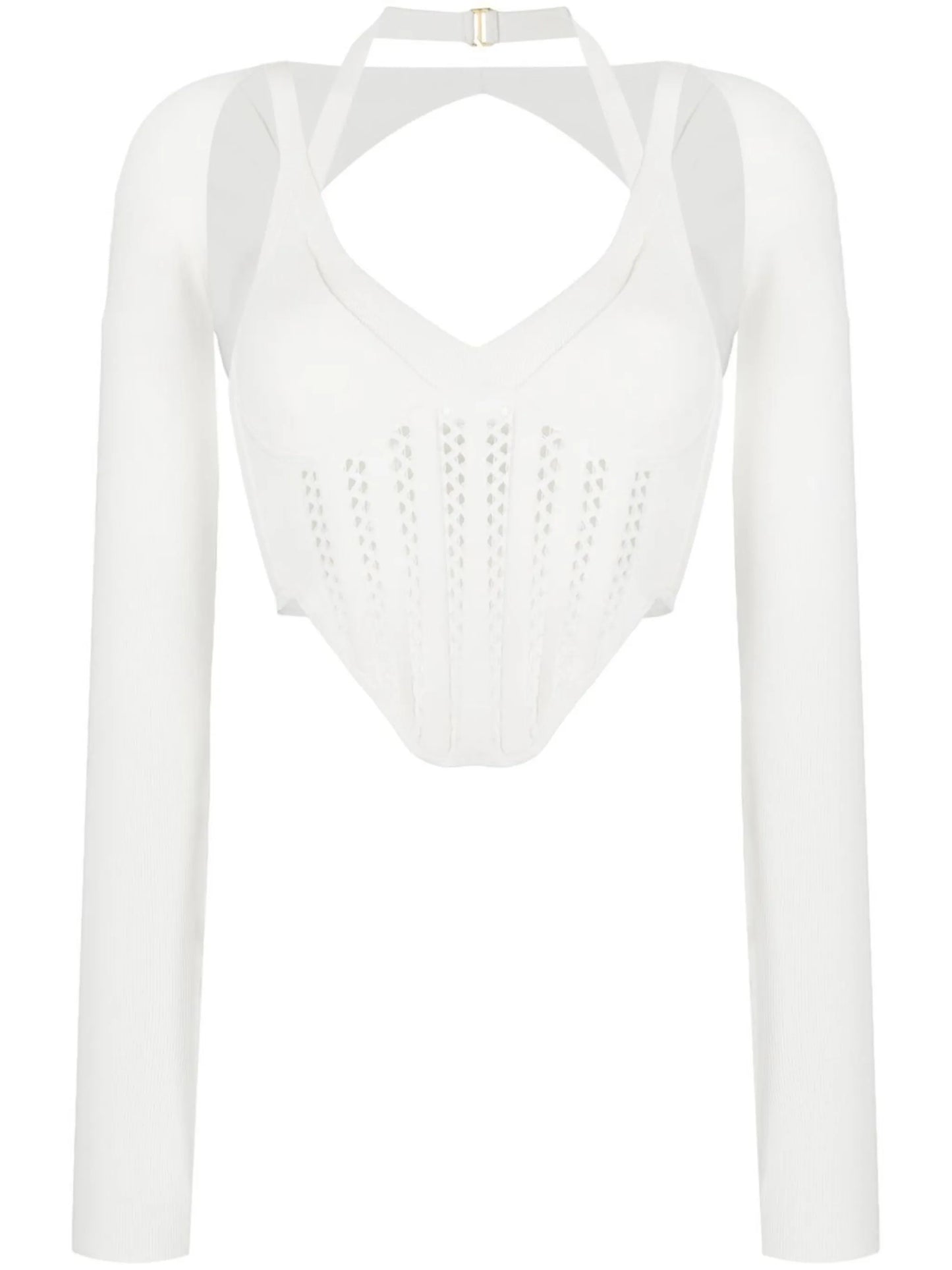 cropped corset top