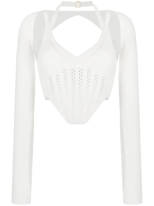 cropped corset top