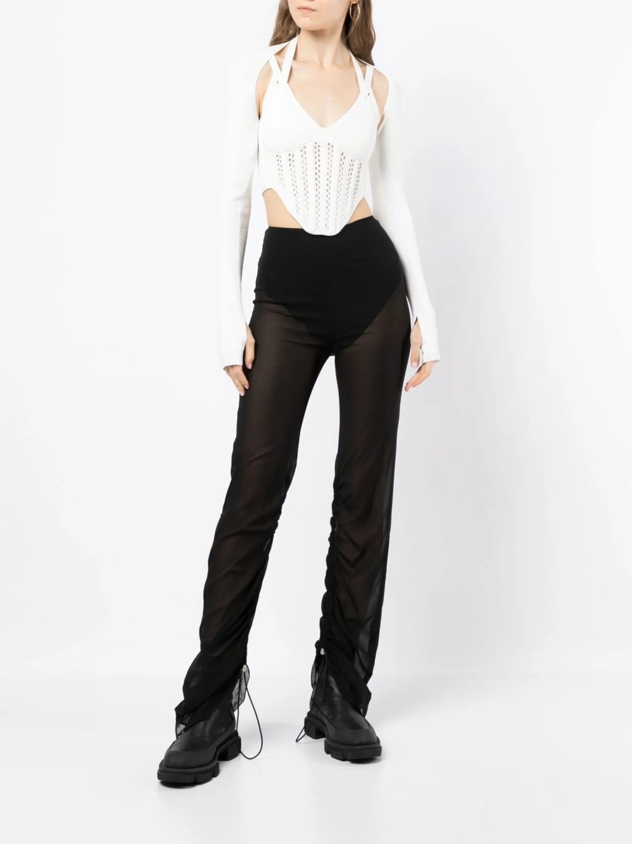 cropped corset top