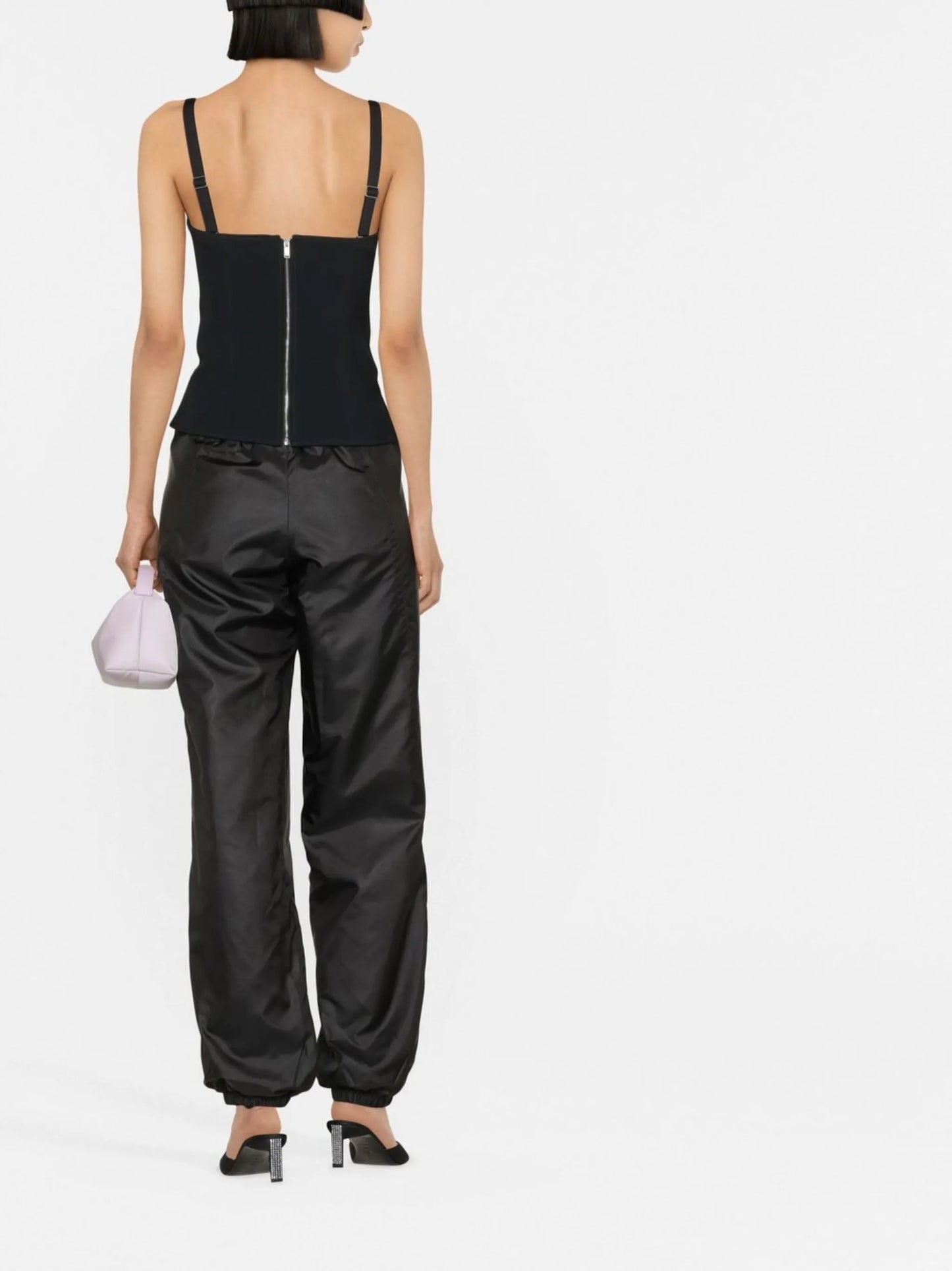 strap-detailed corset vest