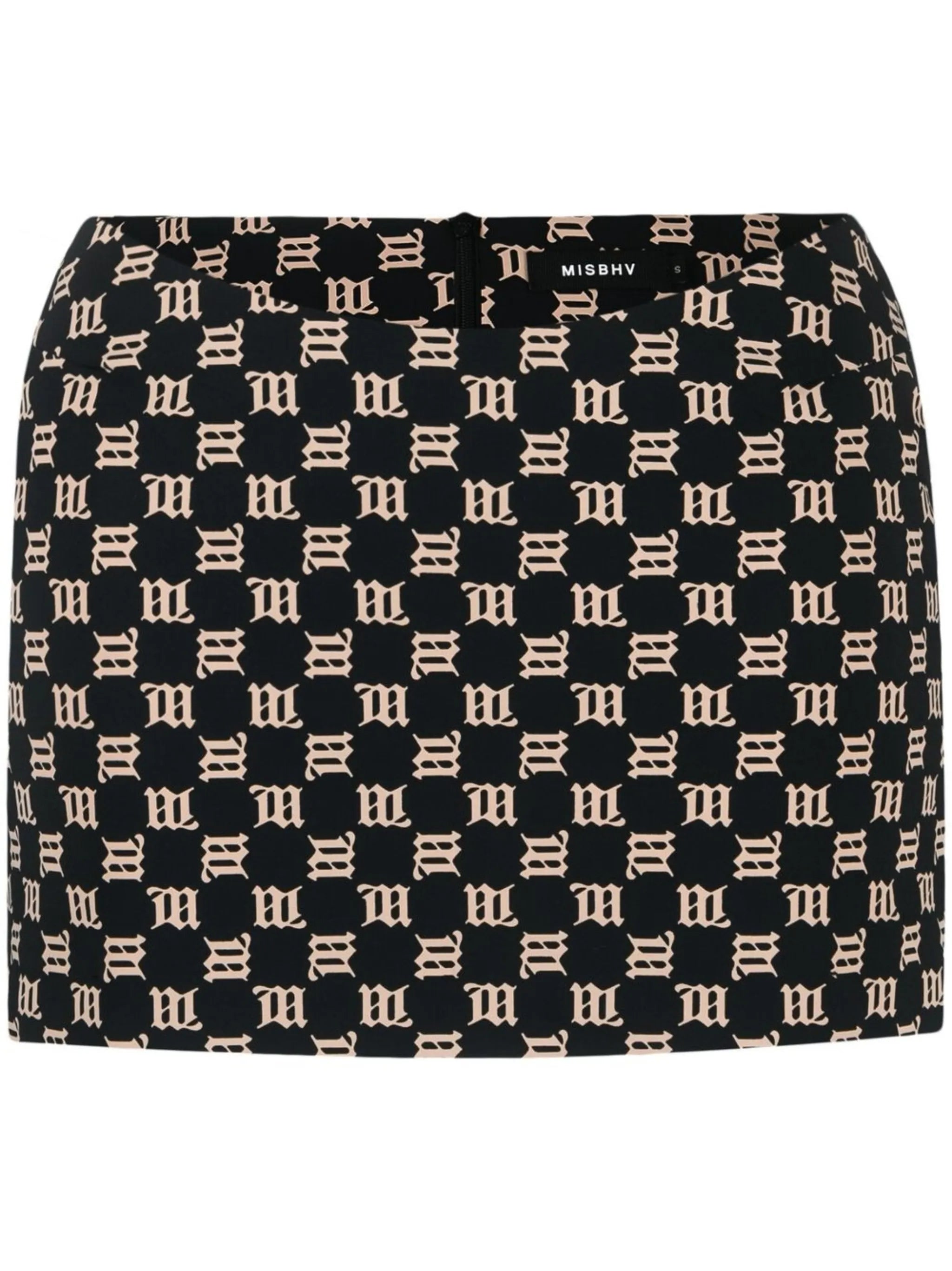 logo-print miniskirt